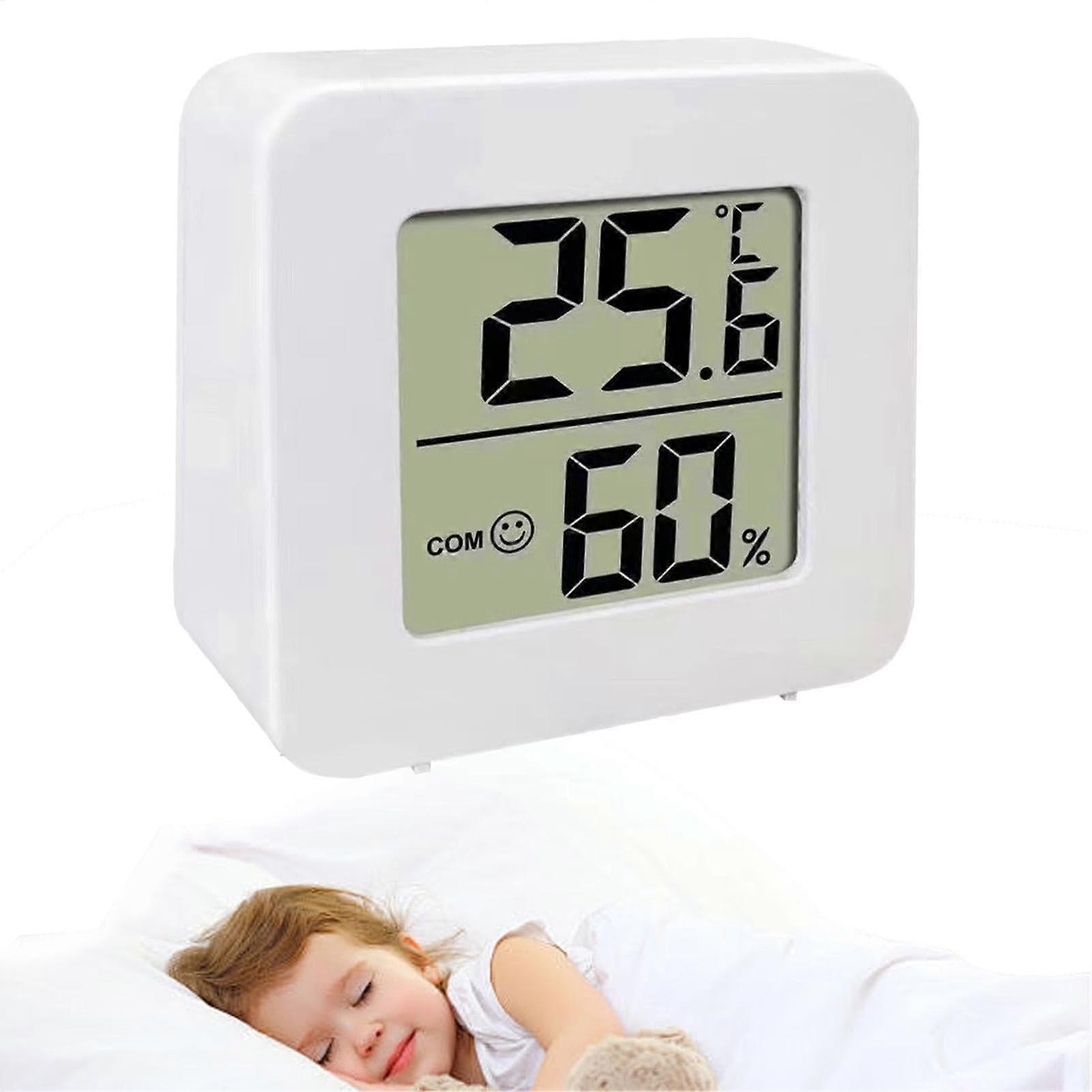 Digital Temperature and Humidity Meter, LCD Indoor Monitor with Precision Readings, Compact Design, Accurate Humidity and Temperature Measurements