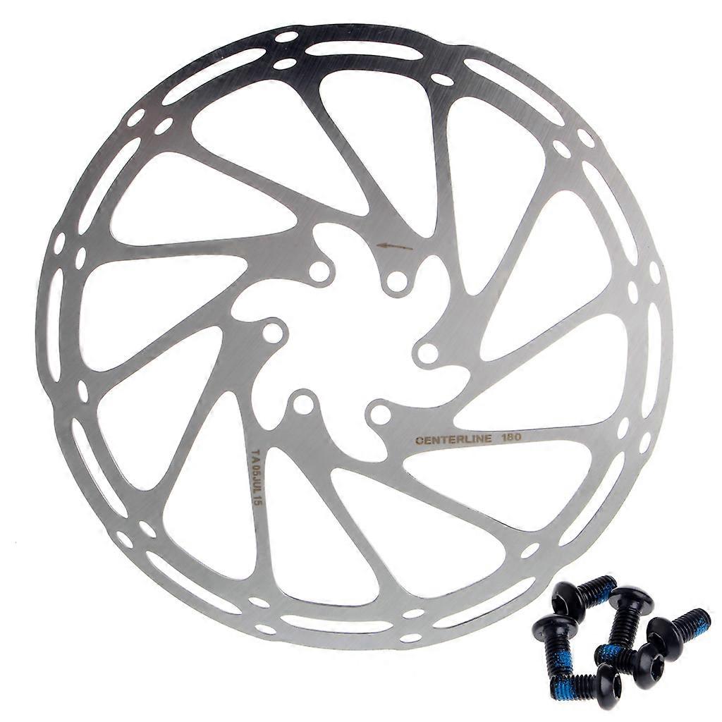 Paslanmaz 180mm 6 Cıvata Fren Diski Rotorları Yol Dağ Bisikleti Bisikleti Bisiklet MTB