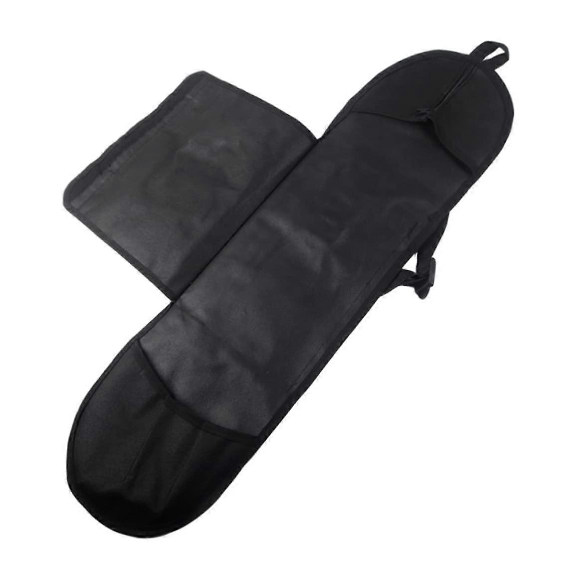 Waterproof Longboard Skateboard Bag with Adjustable Straps, Durable Material, Fits All Board Sizes, Black Color