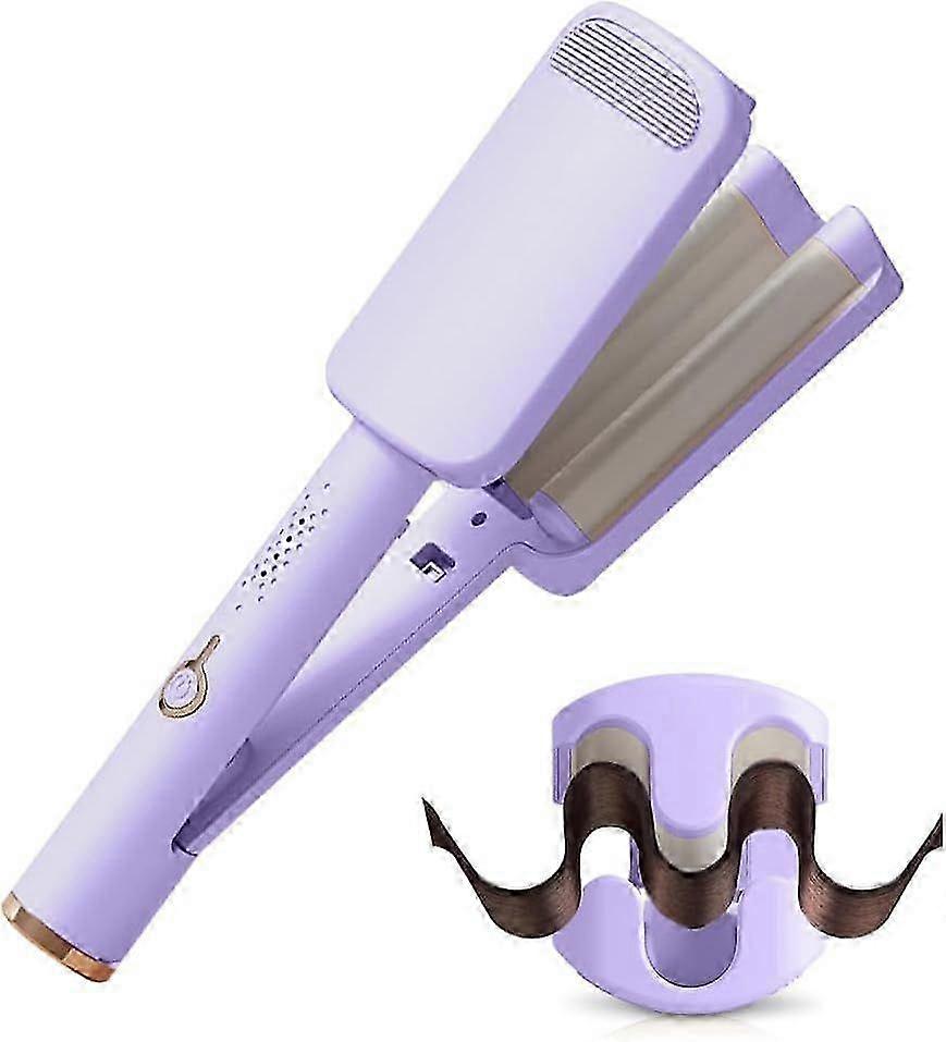 2025 Wave Curling Iron Anti-Scald Hair Crimper, Deep Waver Curling Iron, French Wave Curling Iron, 32MM Wavy Hair Curler, V Shaped Hair Curling Iron f