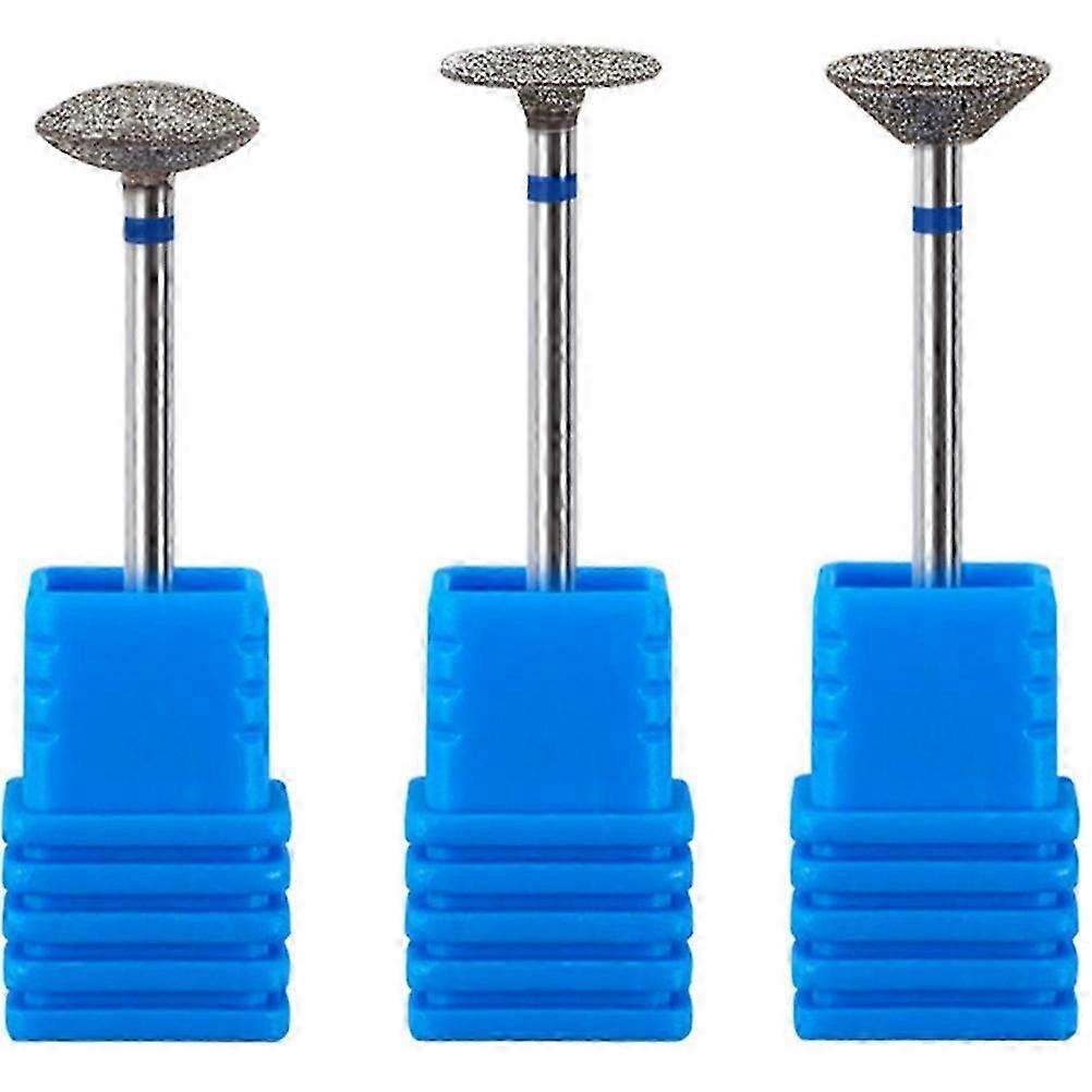 3 pcs Nail Drill Bits Nail Art Drill Bits Manicure Drill Bits Cuticle Nail Drill Bits