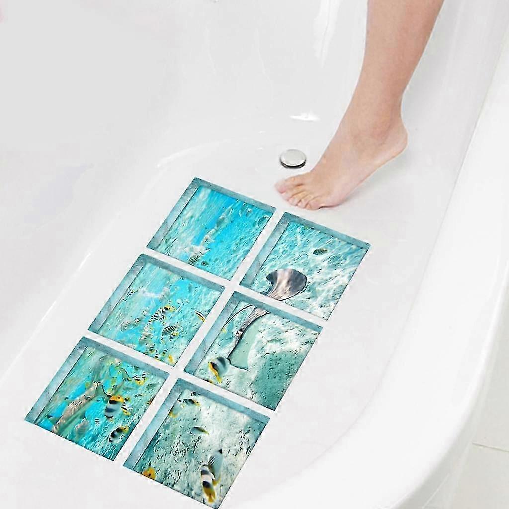 WELTRXE Non-Slip Shower Mat for Kids & Family, Anti-Slipd Bath Mat with Suction Cups(子供と家族のための滑り止めシャワーマット、吸盤付き)