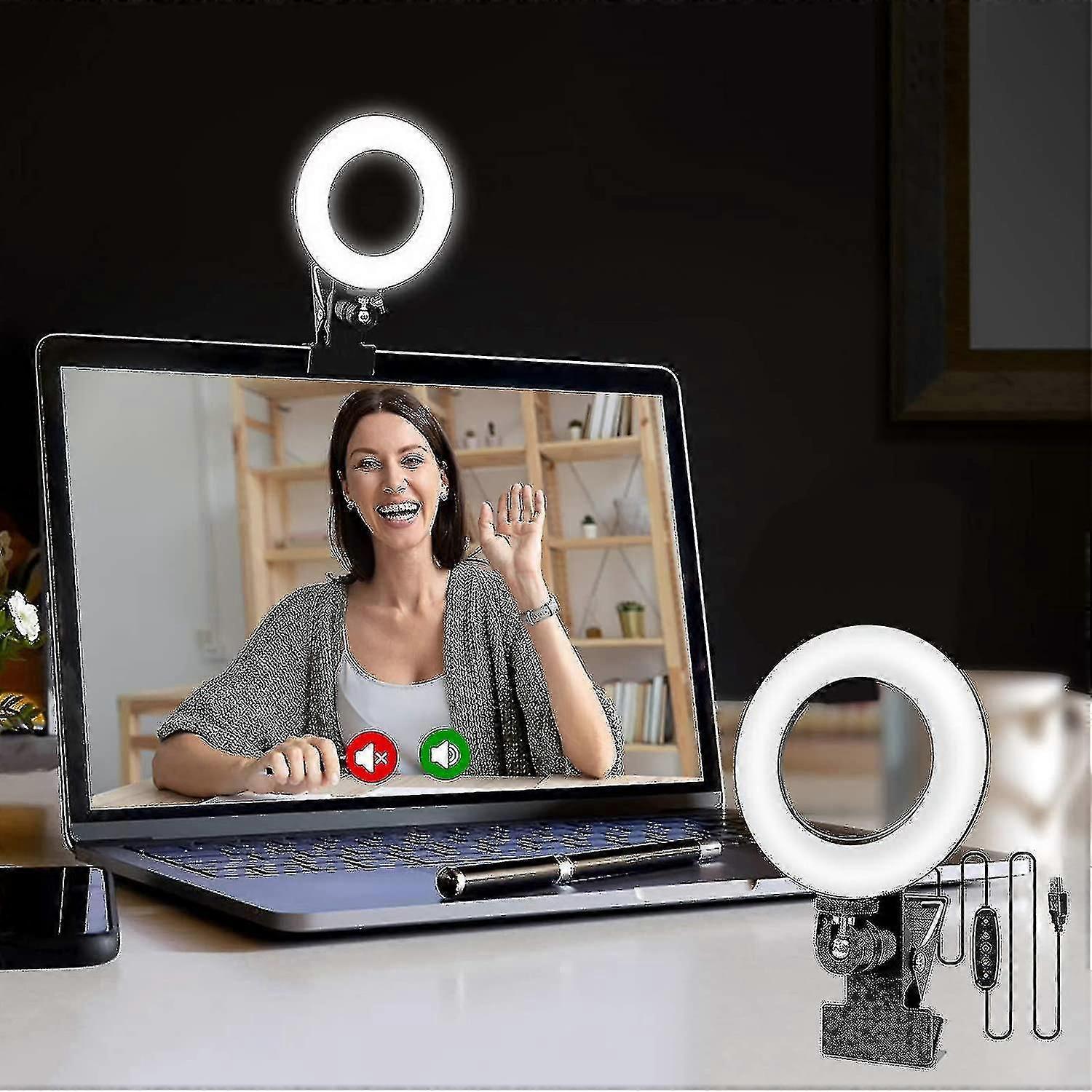Clip-On Monitor Light for Video Conferencing, Home Office, Online Classes & Live Streaming