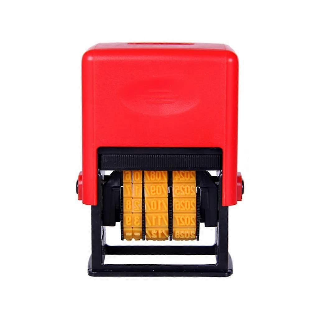D4 Type Date Coding Machine Manual Date Printing Machine Coding Printing Machine Adjustable Date Printing Machine for Date Printing (Red Black)