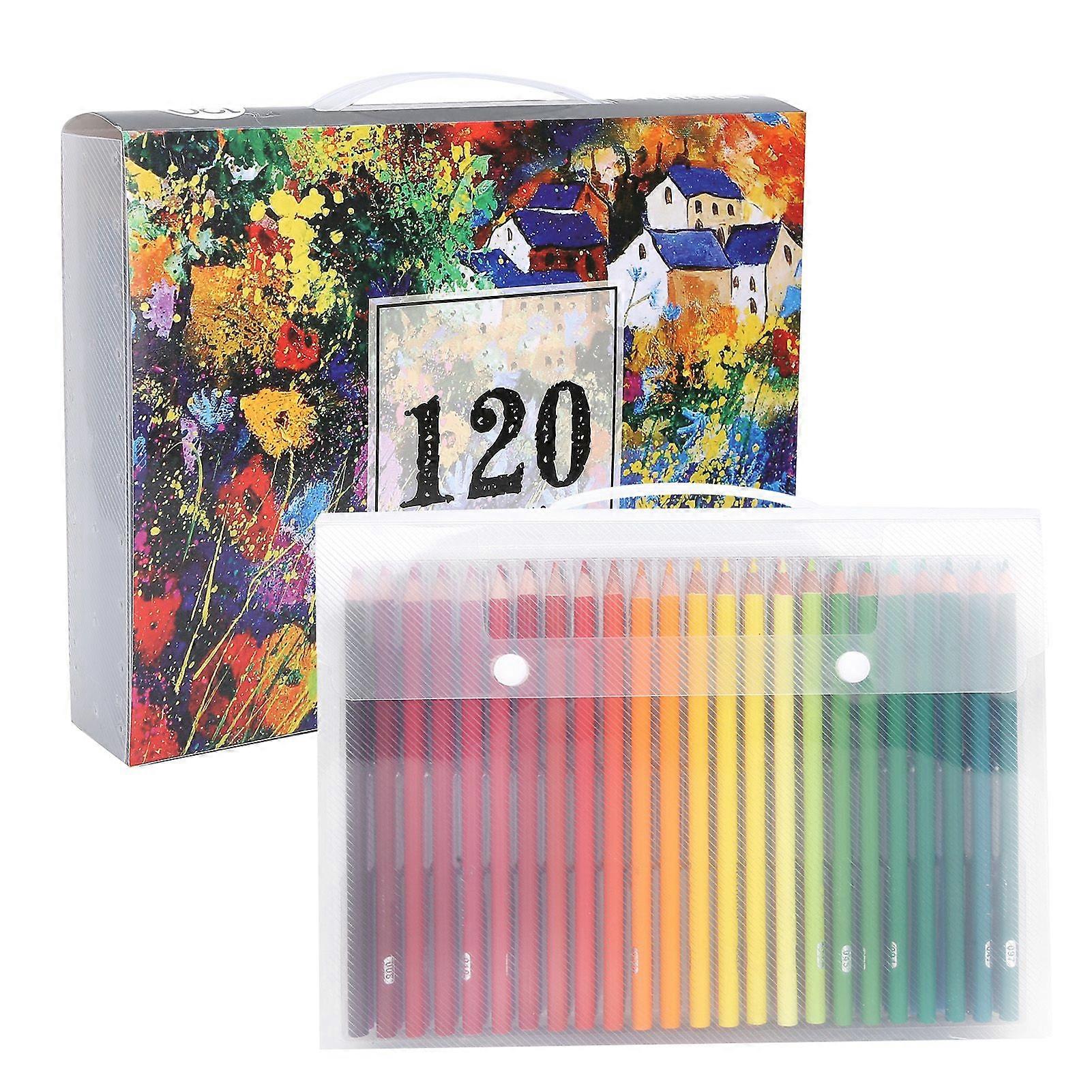 2025 Latest Model  120pcs Watercolor Pencil Set Oil Based Soft Core Drawing
