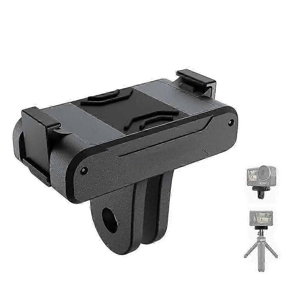 Magnetic Two Claw Adapter Mount 180 Degree Freely Rotating Selfie Stick Base Action Camera Accessories For DJI OSMO Action 3