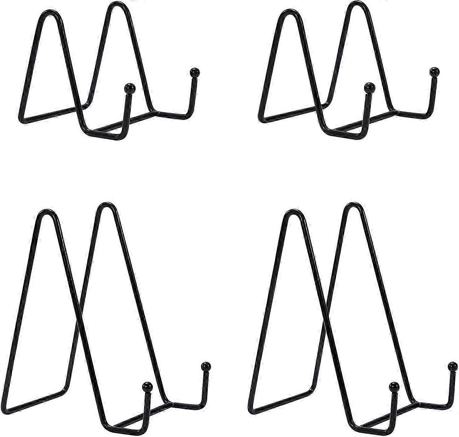 Display Card Holders, Iron Display Stands, Decorative Plate Holders Suitable for Photos, Frames, Books, Paintings, Artworks - 2Pcs Small 8*8