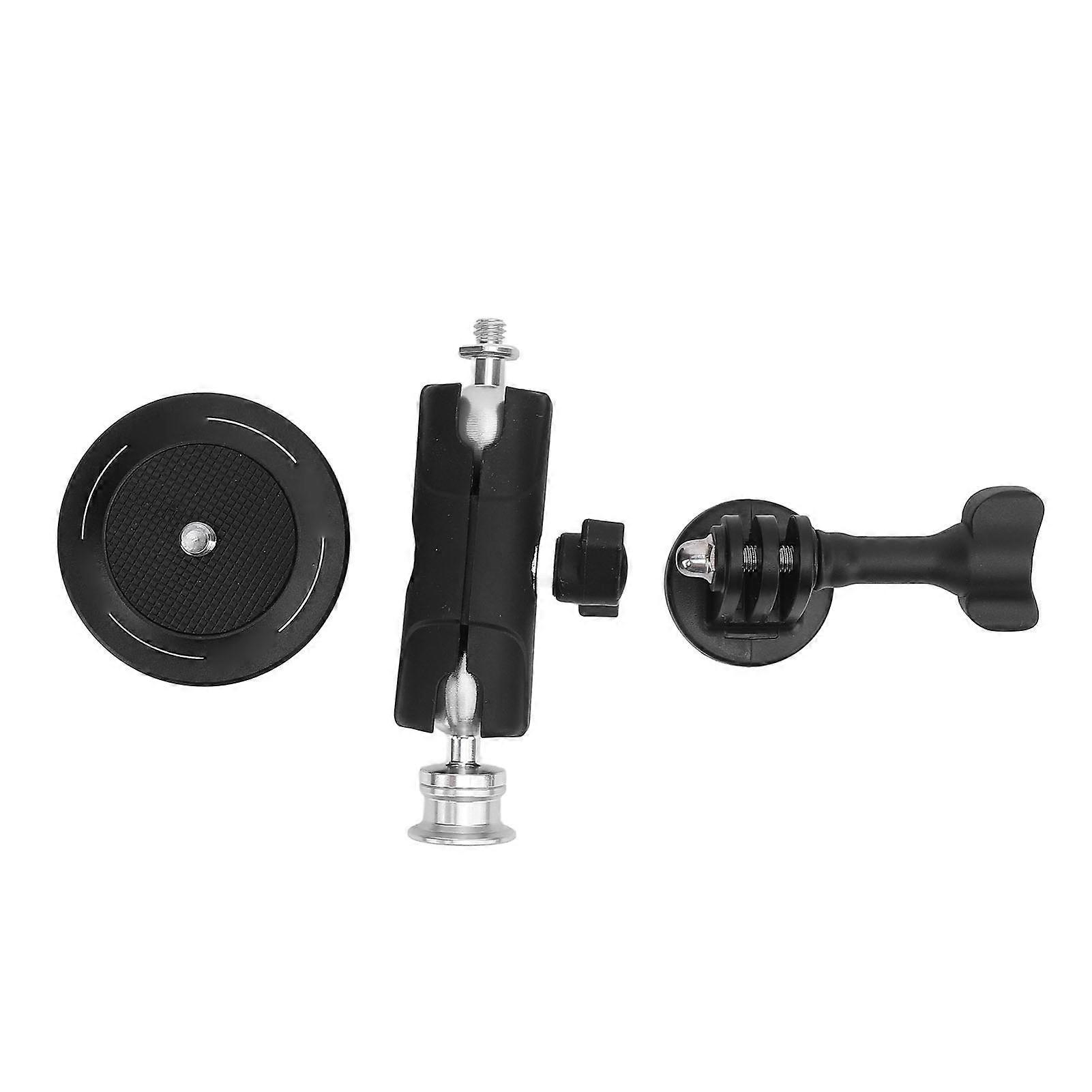 Magnetic Action Camera Mount with Multi-Angle Adjustment & 2 Ball Heads for 360 X4