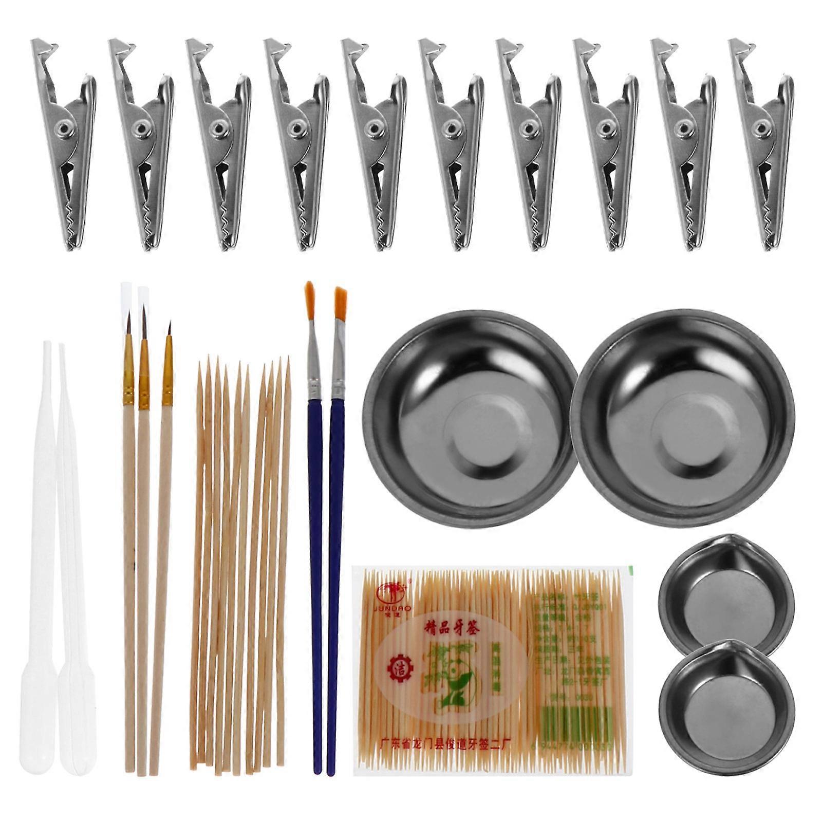 DIY Design Model Paint Set Airbrushing Beginner Hobbyists Alloy 1.5x8cm 2 Sets