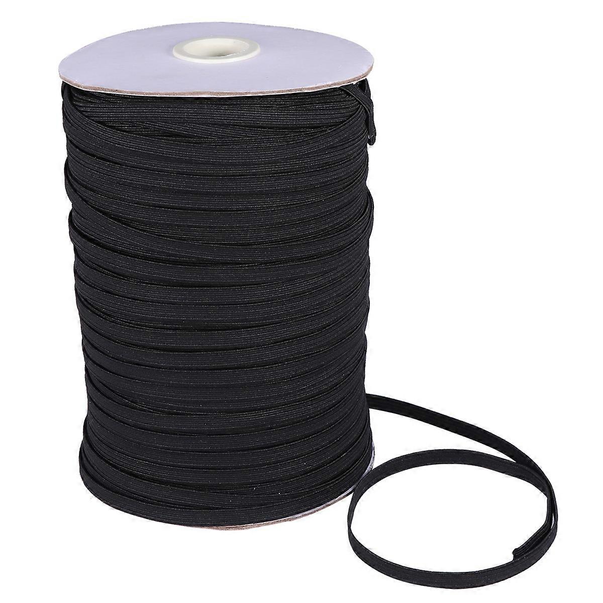 Sewing Elastic Band Black Flat Polyester Material present Giving Friends 1 Roll
