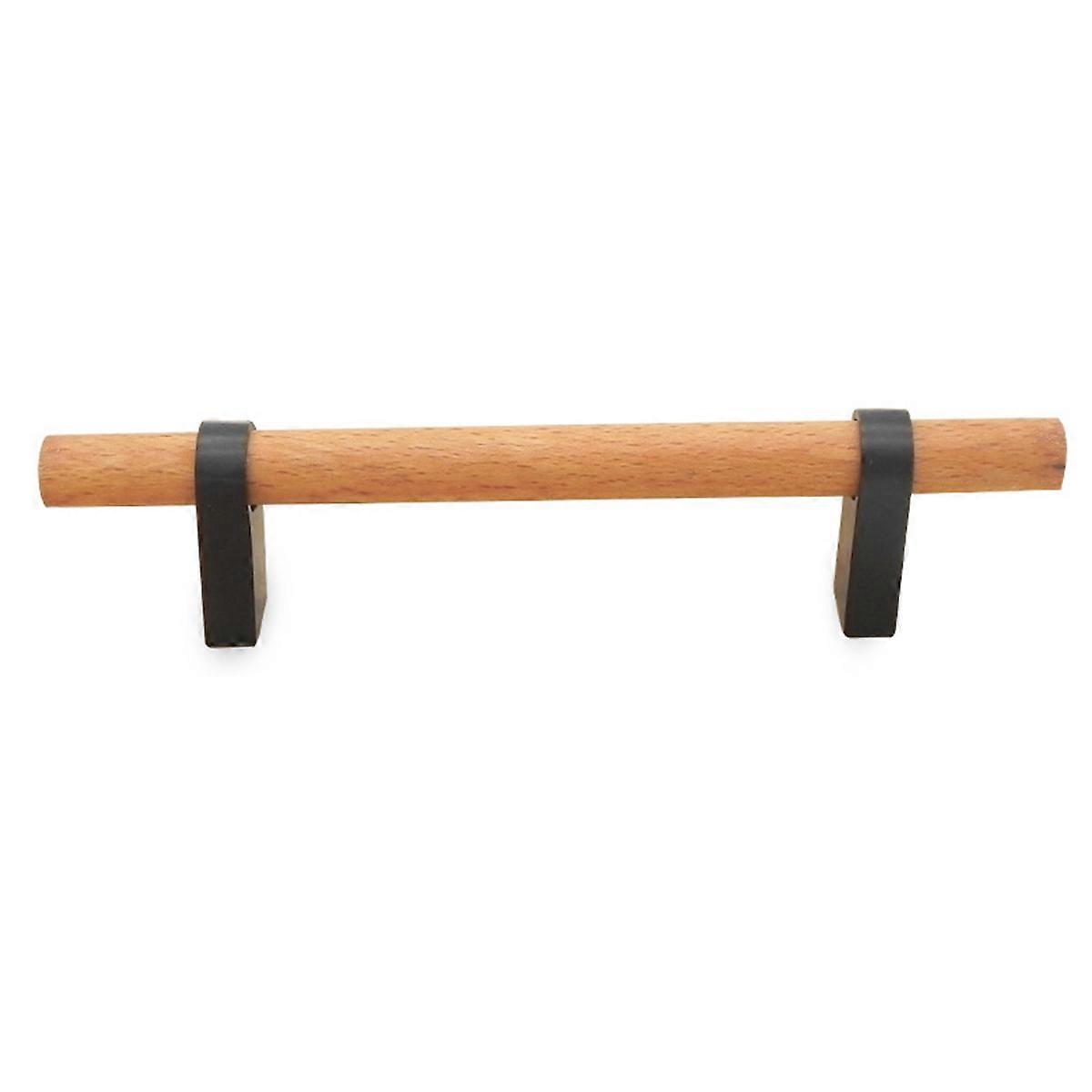 Wood Drawer Pull Solid Wood Pull Handle Corrosion-Resistant for Furniture Improvement 1Pcs