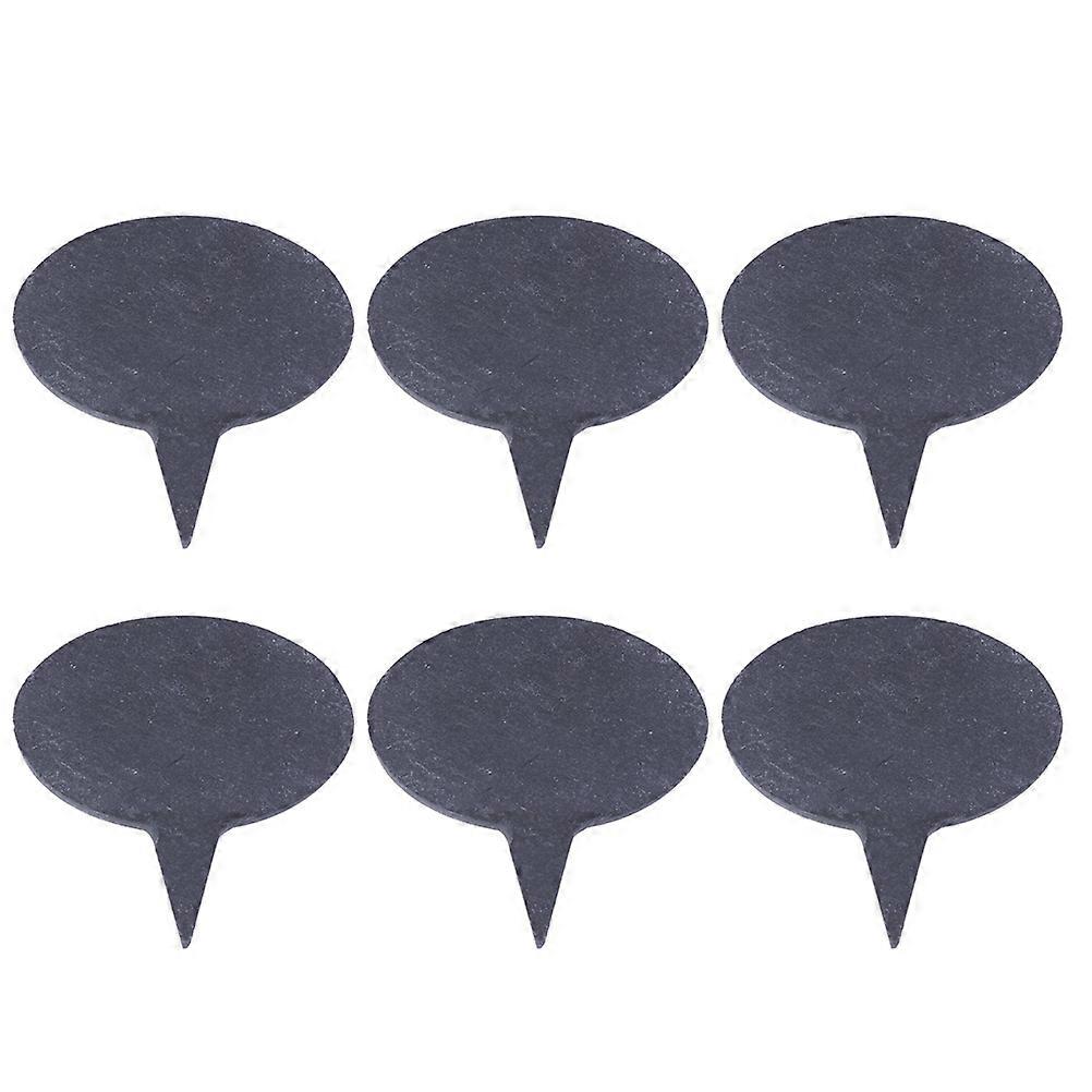 Decoration Cheese Board Accessories Fruit Tree Labels 6pcs Black