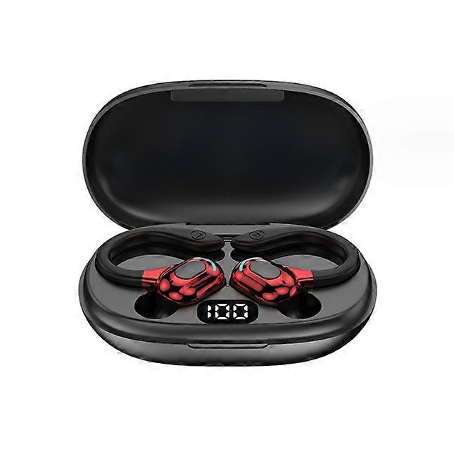 Wireless Earbud,Sports Bluetooth 5.3 Headphones,Bluetooth Earbud with Mic Deep Bass for iPhone/Android(Red)