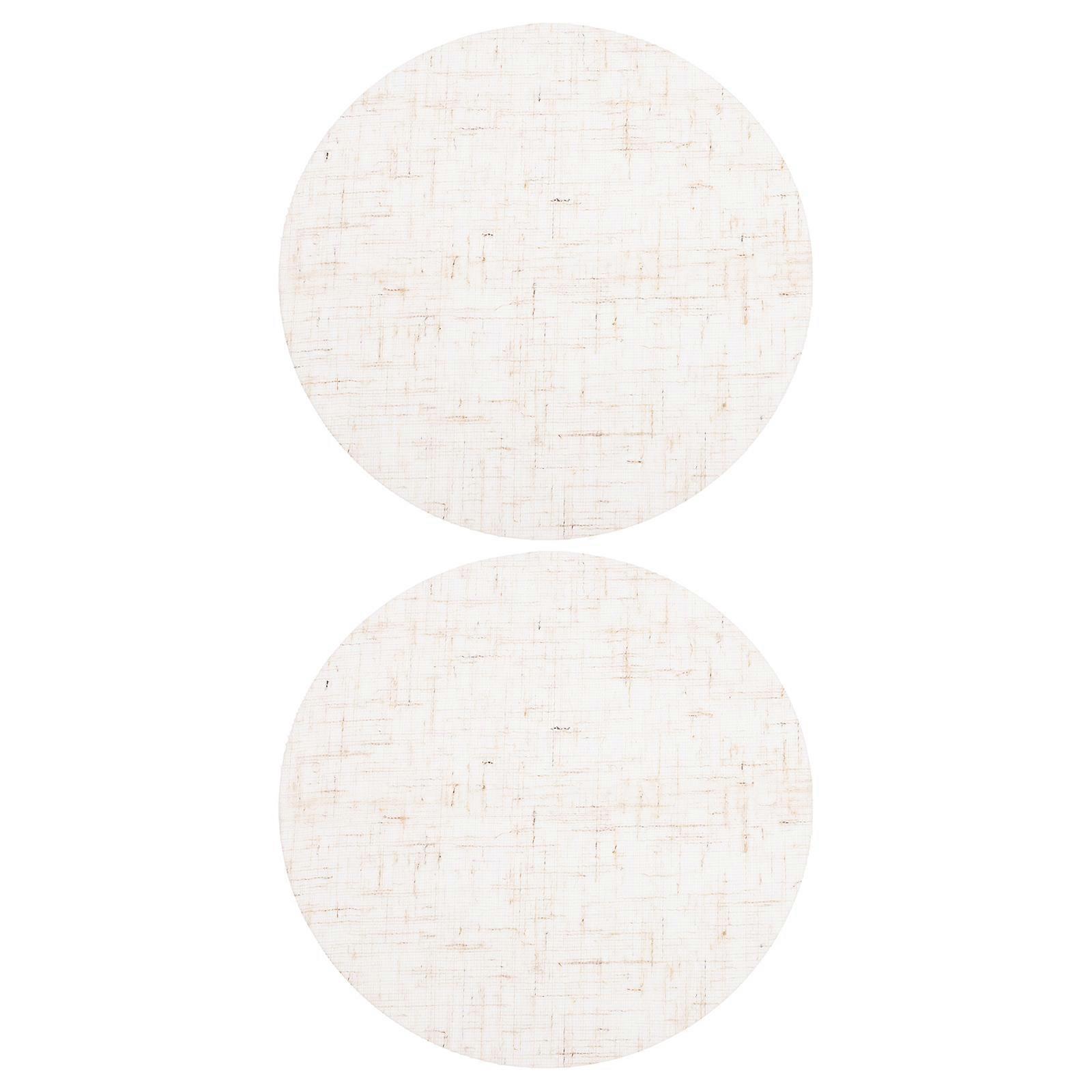 Ceiling Light Shade Cover Fabric Lampshade Diffuser For Bedroom Beige 12.00X12.00X0.10CM Eye Protection 2Pcs