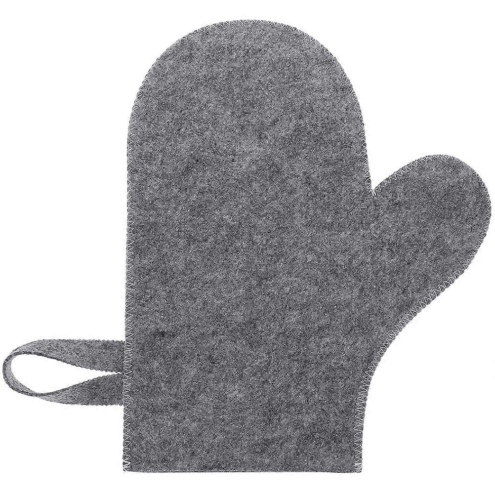 Felt Sauna Glove Heat Protecting Shower Mitt Quick Drying Moisture Absorption Unisex Design