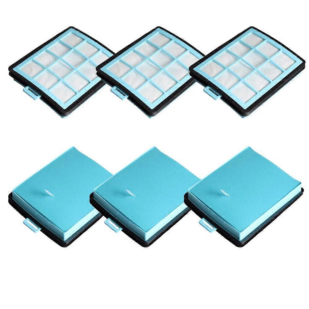 Suction Filters 3 Pack Replacement For Philips PowerPro Vacuum Cleaners FC8760 FC8761 FC8764 FC8766 FC8767 FC8769