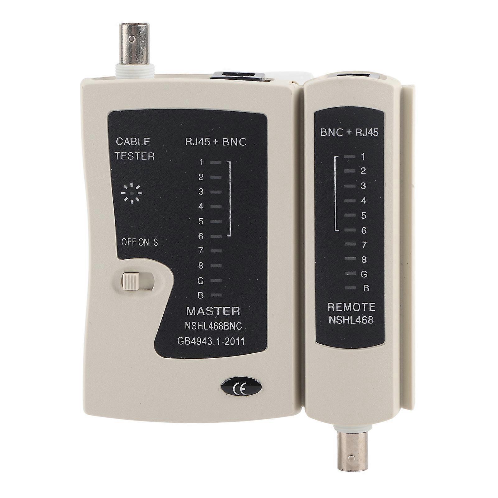 YG468B Professional RJ45+BNC Cable Tester, Fast and Accurate Testing Tool for Network Telephone Cables