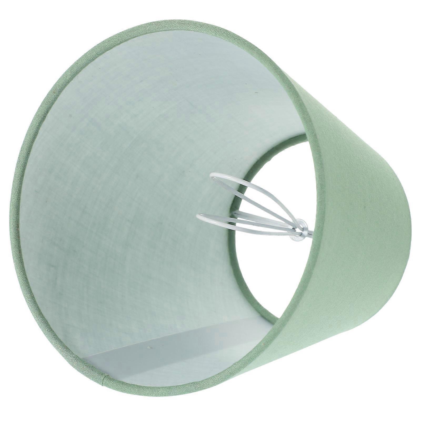 Fabric Lampshade For Table Lamp Iron Material Lightbulb Cover Homeowners Bedroom Green 14.00X14.00X13.00CM 1Set