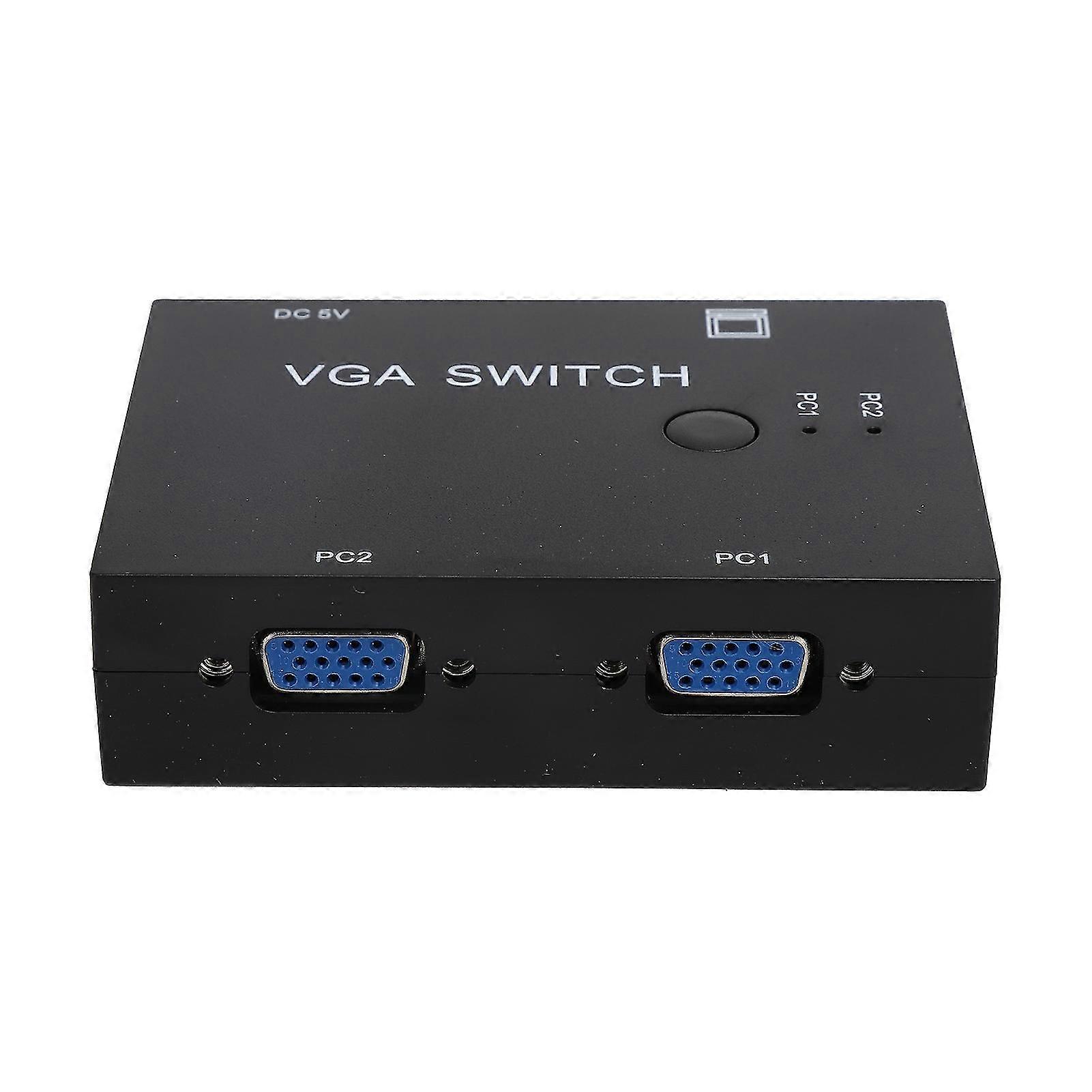 VGA Switcher 2 Input +1 Output MultiComputer Host Converter 2 Hosts In 1 Display Screen