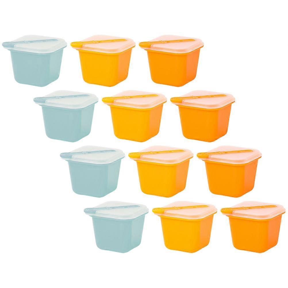 12pcs Ice Cube Molds with Lids and Sticks, Food Safe Popsicle & Ice Cream Moulds, Freezer Safe & Resistant for Homemade Treats