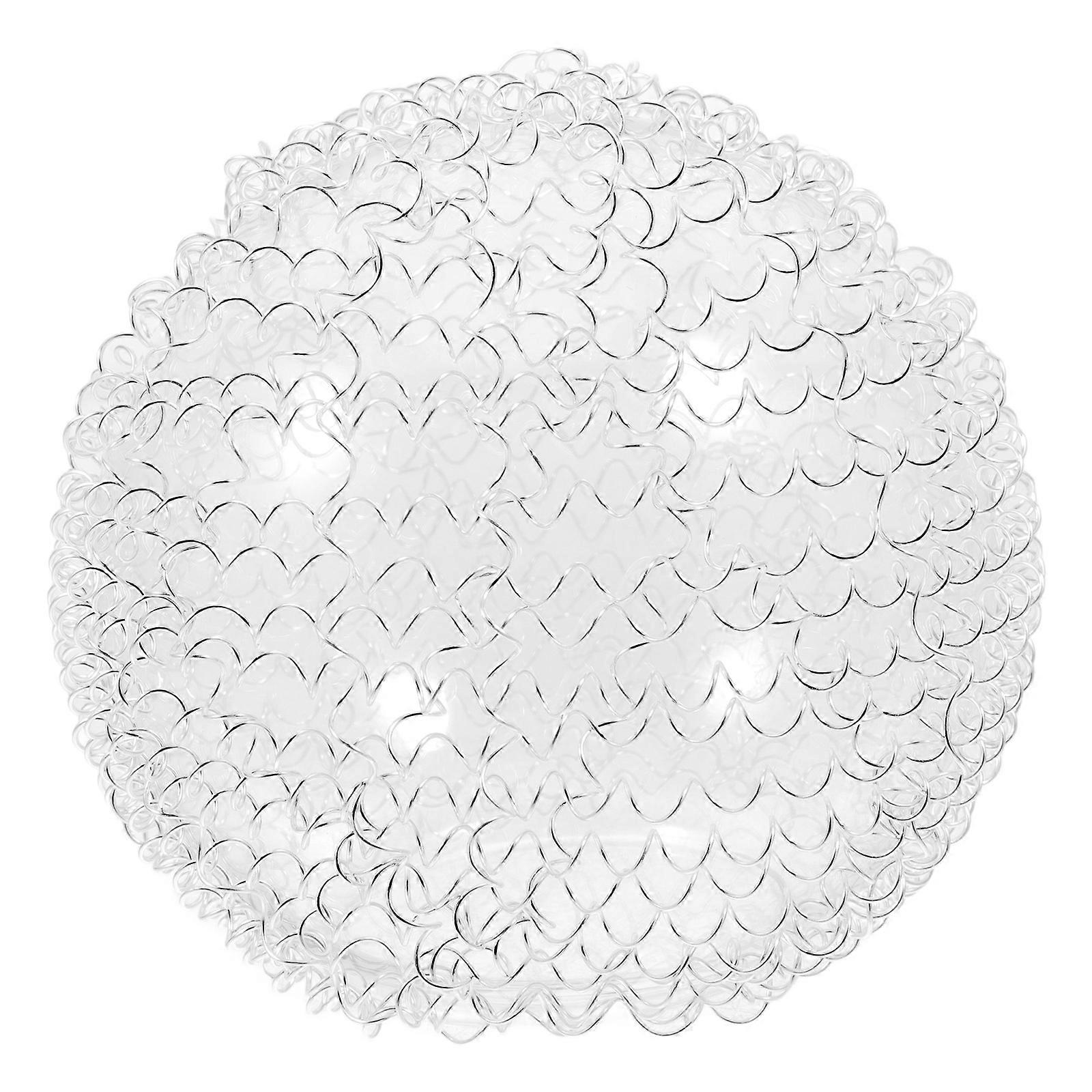 Clear Globe Glass Lamp Shade with Aluminum Frame – Lightweight Replacement Cover for Pendant, Ceiling Lights and Chandeliers – Easy to Install