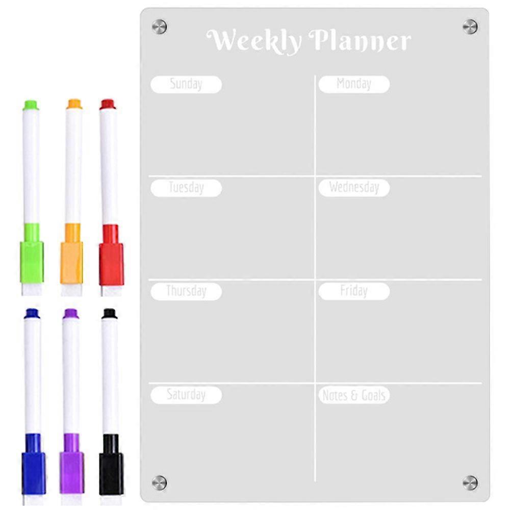 1 Set Magnetic Fridge Board Daily Schedule Board Magnetic Message Board