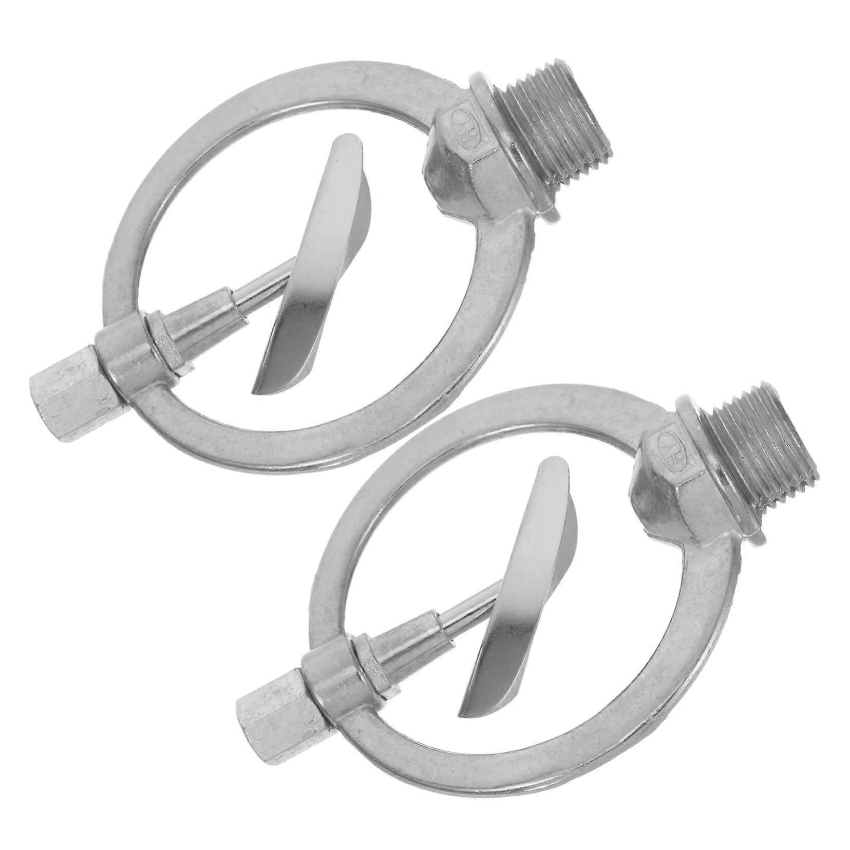 automatic rotating nozzle irrigation sprinkler drip emitter zinc alloy silver