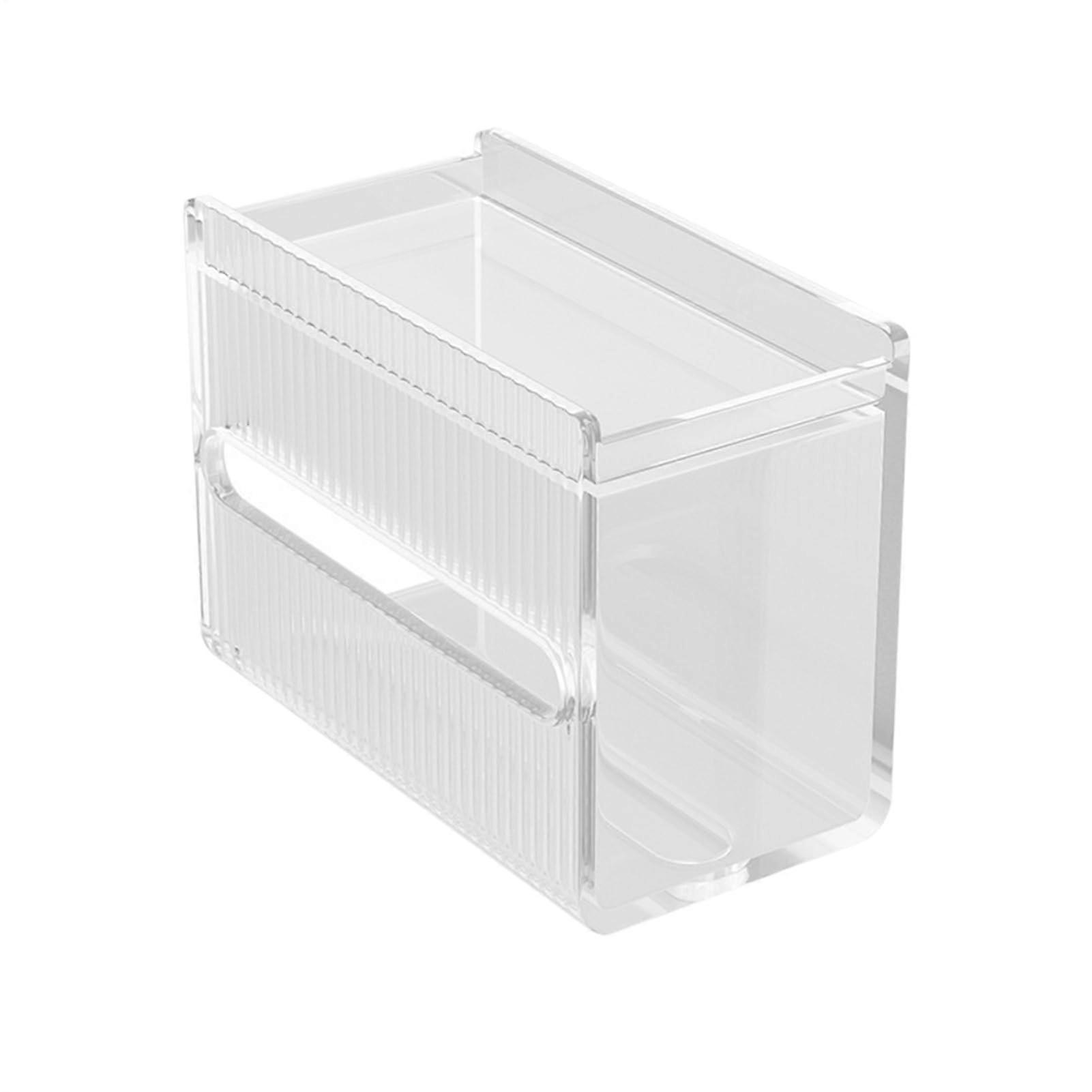 Wallmounted tissue box holder Transparent acrylic napkin dispenser for home