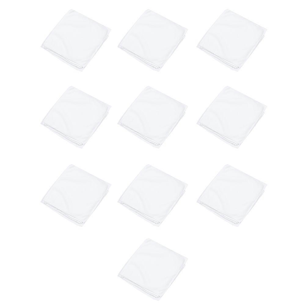 Soft Microfiber Bath Towels – 10pcs White Absorbent Towels for Hotel Spa Use, Gentle on Skin for Beauty Treatments and Pedicure