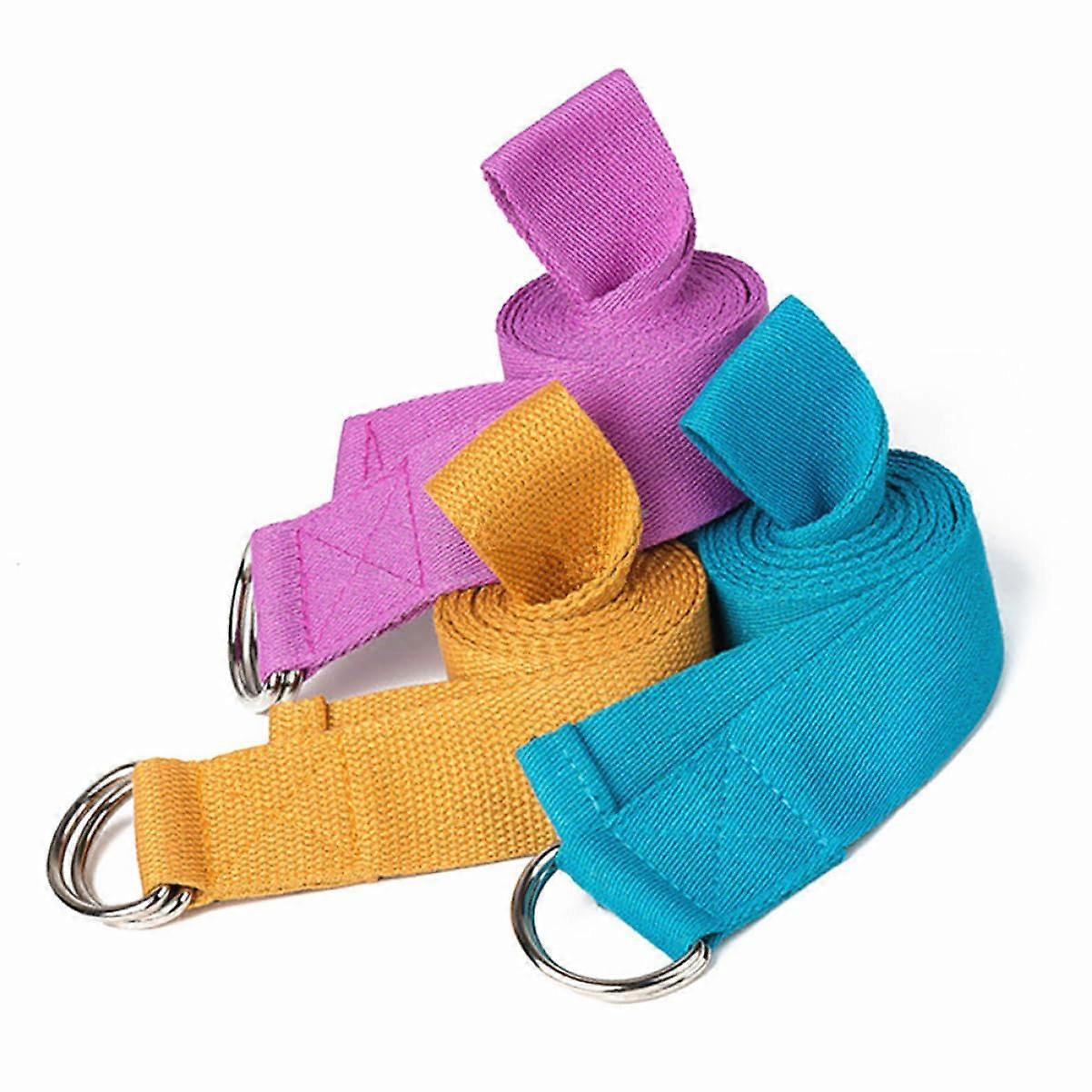 1 Set Eva Yoga Block Set with Stretch Strap for Training and Stretching, NonSlip Surface Support for Yoga and Daily Exercises, Random Color