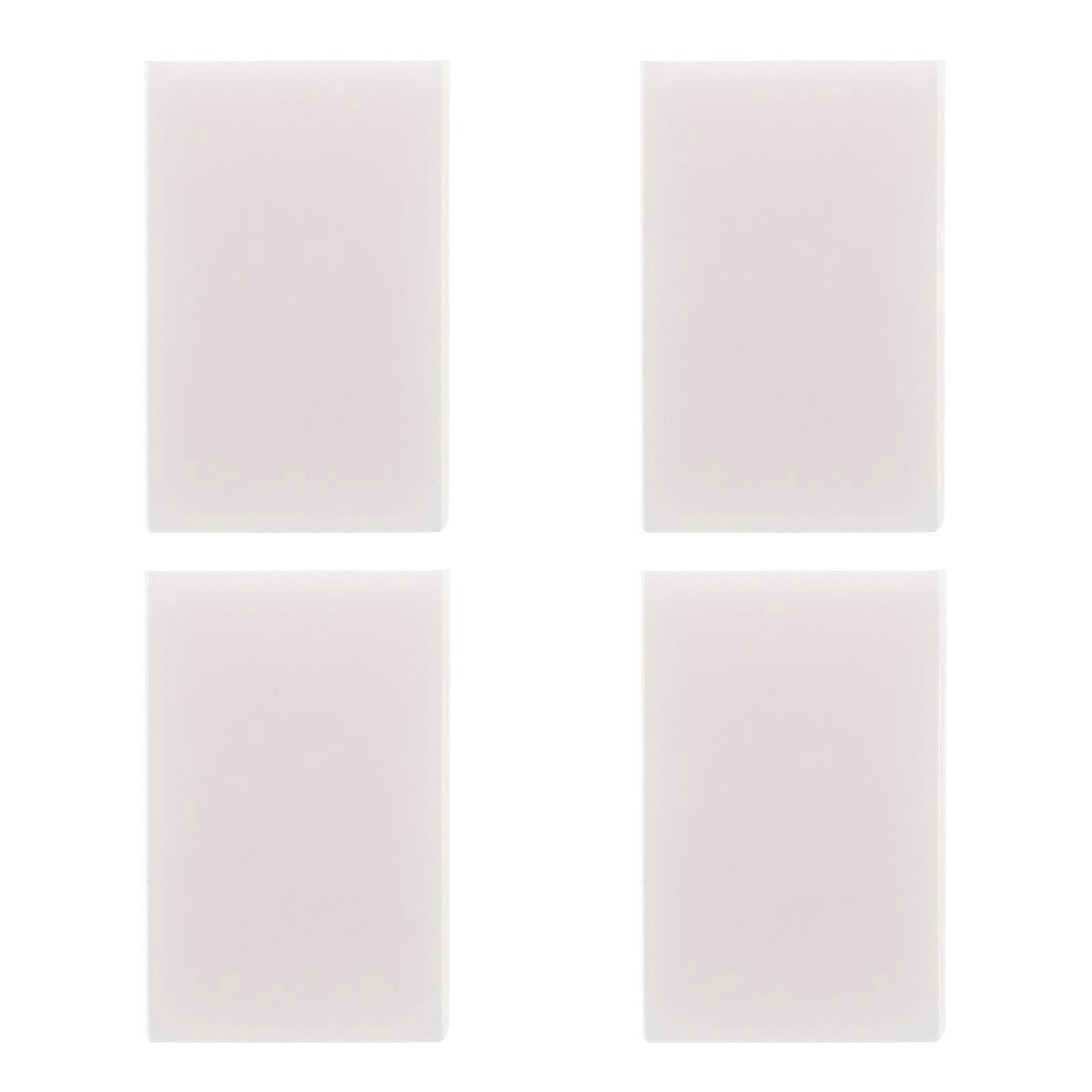 TPR Rubber Blocks for DIY Crafts with Bright White Color and Design 4Pcs