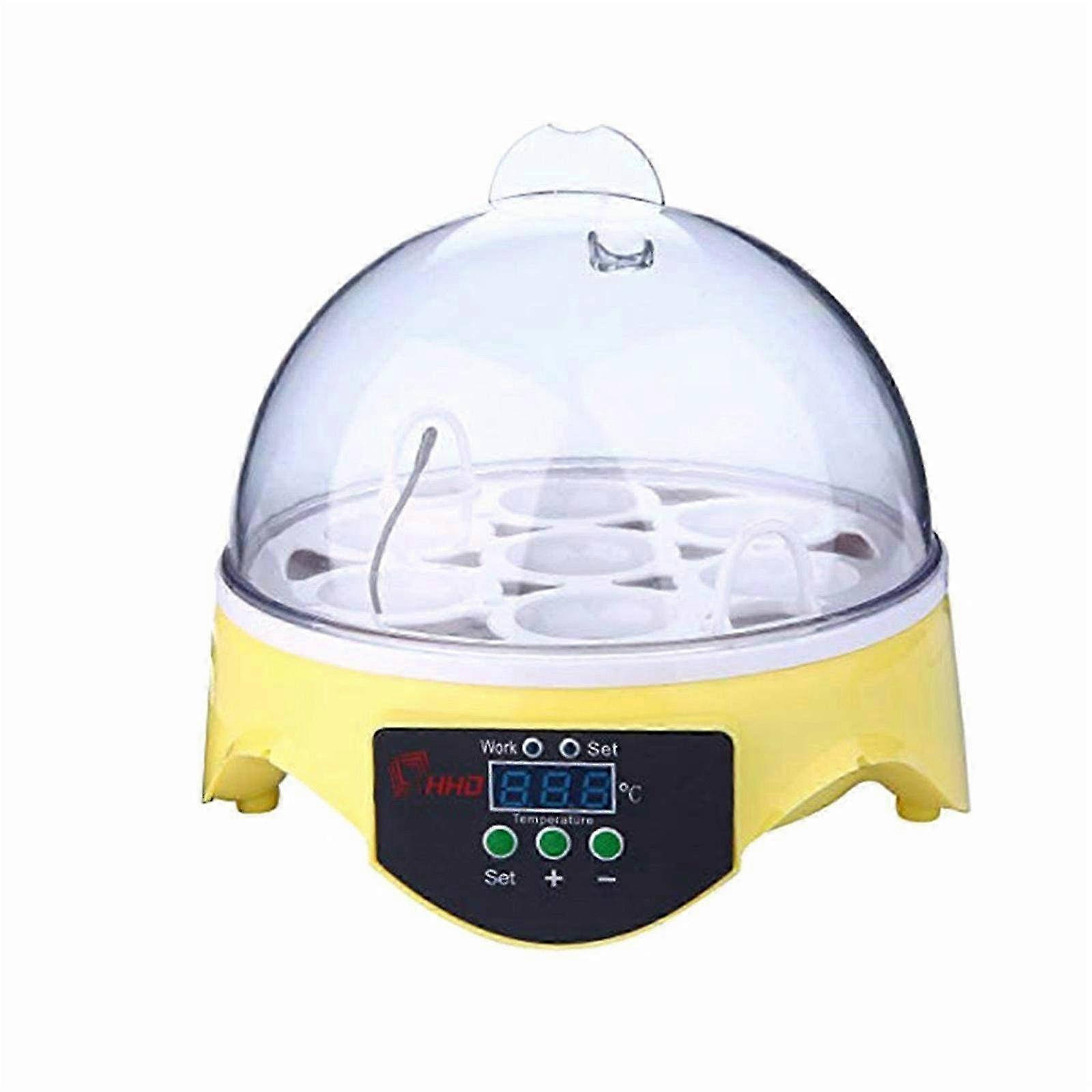 Egg Incubator for Hatching Chicken and Quail Eggs with Digital Temperature Control, 7 Egg Capacity Poultry Hatcher for Home Use