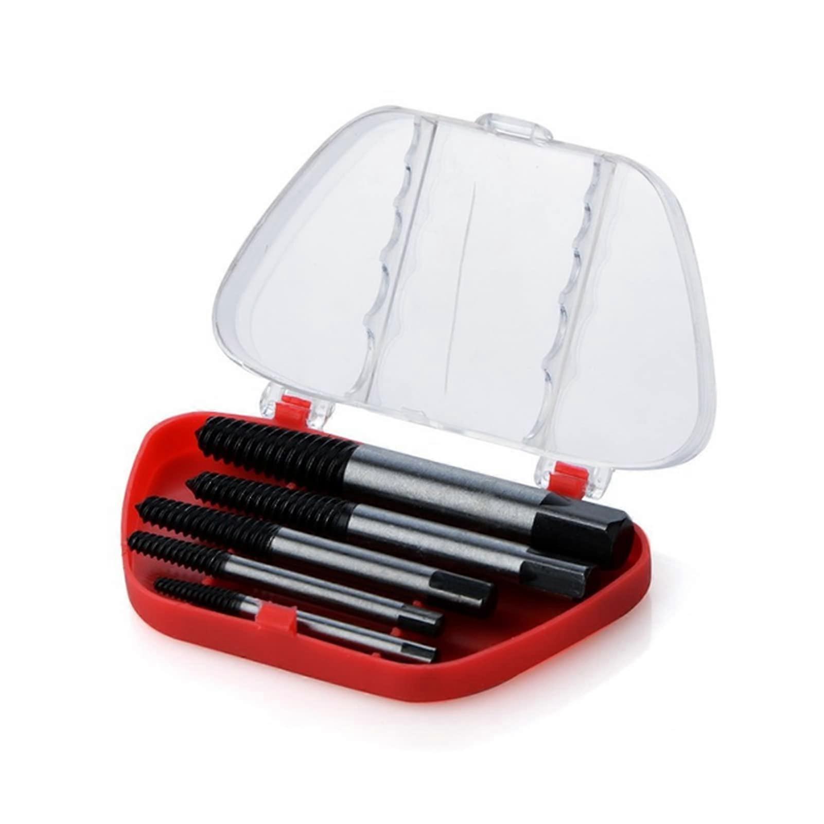 Skruvborttagare 5 delar utdragarsats för borttagning av skadade bultar (förpackad)