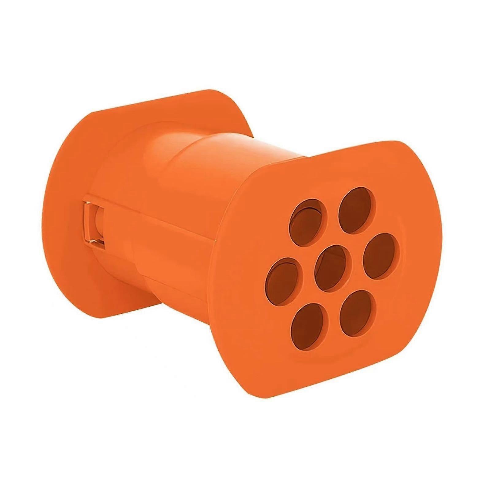 Sausage Filler Manual 7-in-1 Meat Press Hot Dog Maker Compatible with Kitchen Aid - Durable Orange, Easy to Use Grill Tool