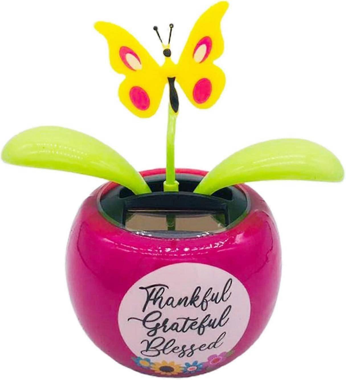 Solar Powered Dancing Flower Toy, Swinging Dancer Toy Fashion Solar Automatic Swing Flower
