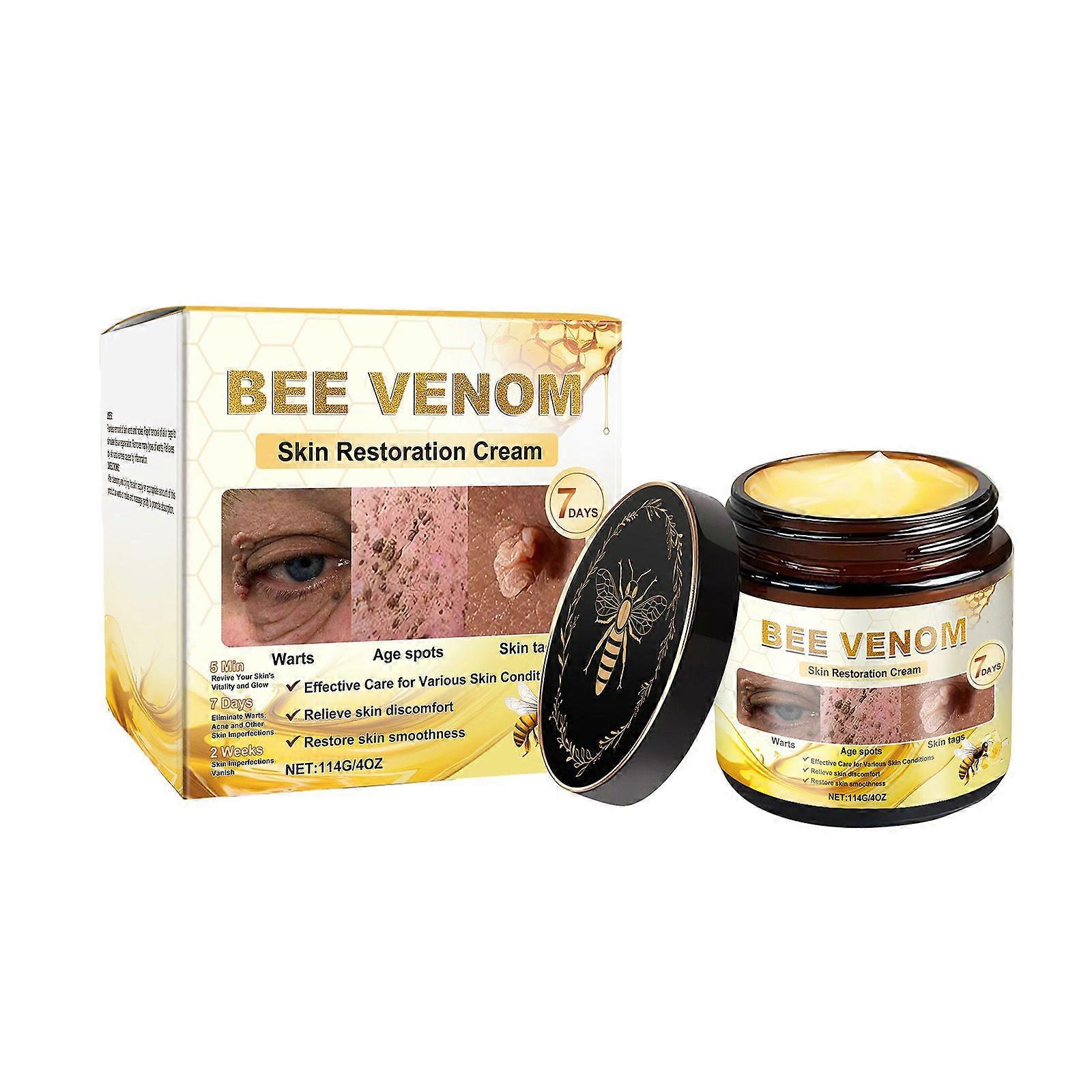 Bee Venom All-in-One Cream, Bee Venom Skin Treatment Cream, Multi-Action Skincare Cream, Bee Venom Moisturizing Cream, Bee Venom Cream for All Skin Ty