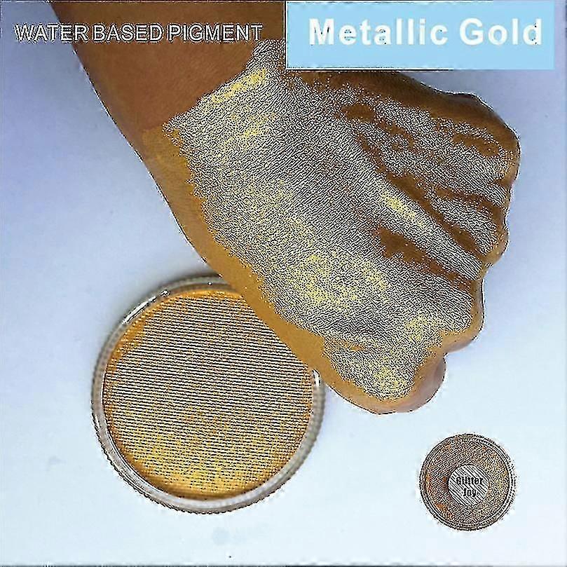 2025 Metallic Golden 30g/pc Water Based Face And Body Paint Pigment Great Use in Festival Party Fancy Dre