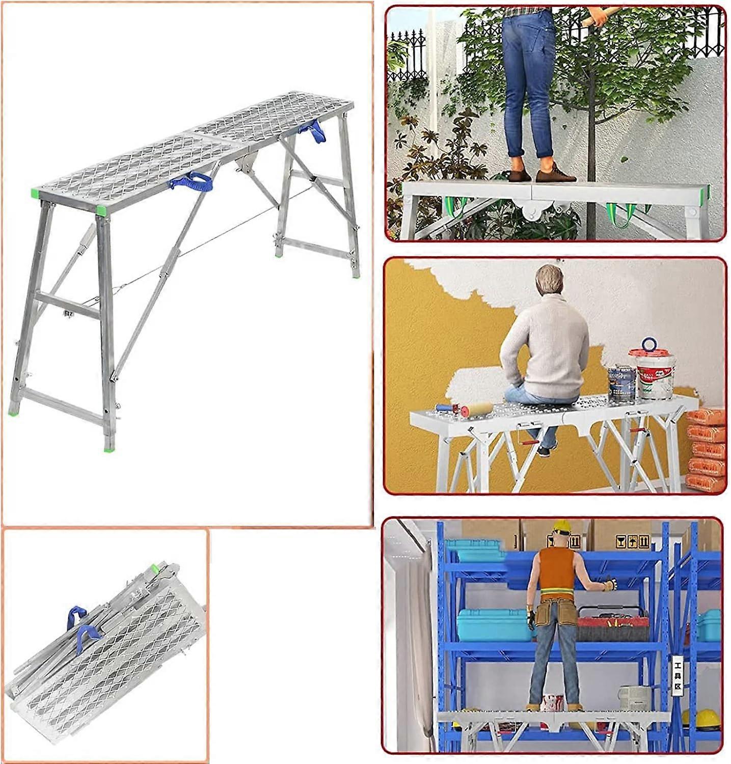 Work Platform Adjustable, Portable Folding Scaffolding Tower, Multi ...