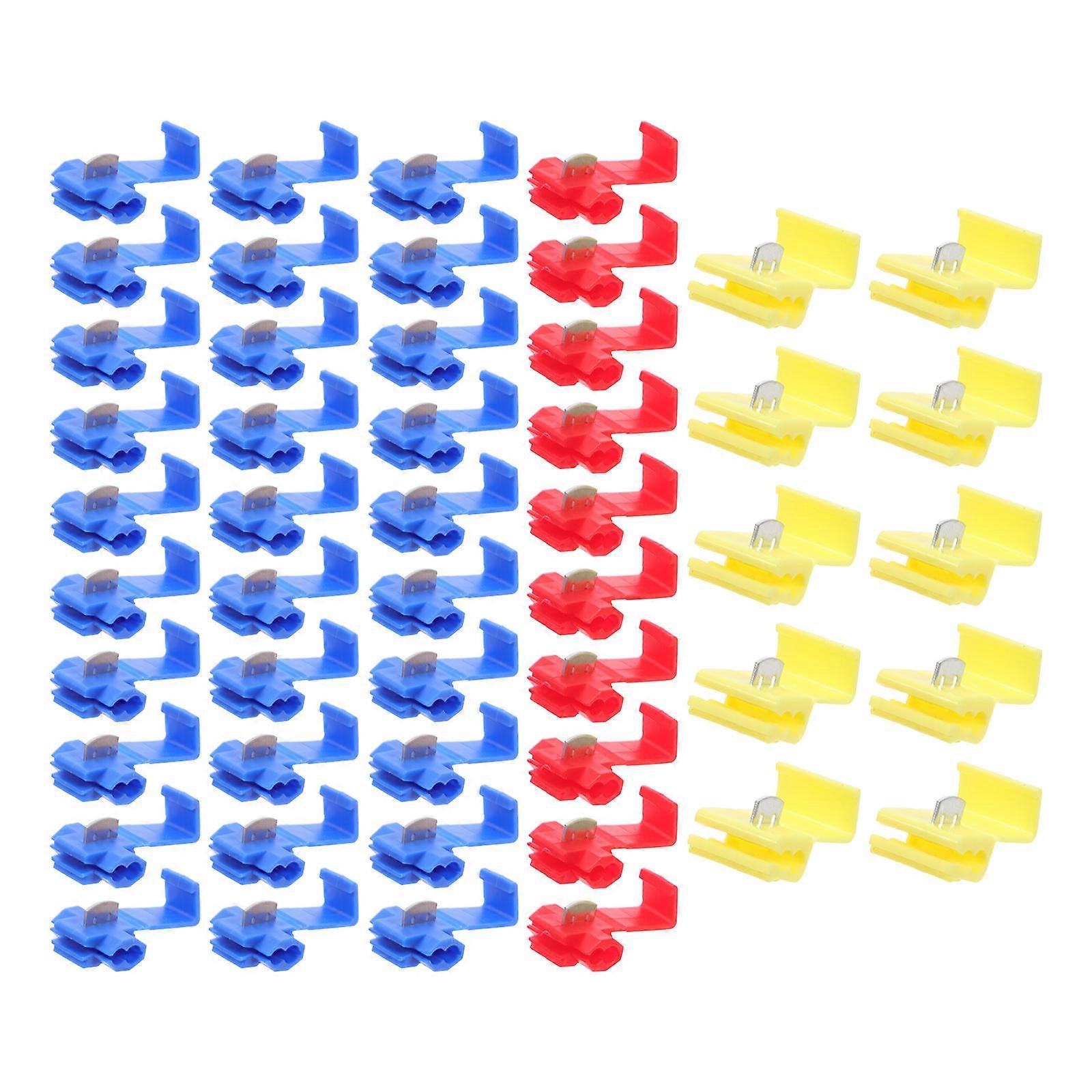 Electric Wire Connectors Quick Splice Kit for Car Use 50Pcs Assorted Color