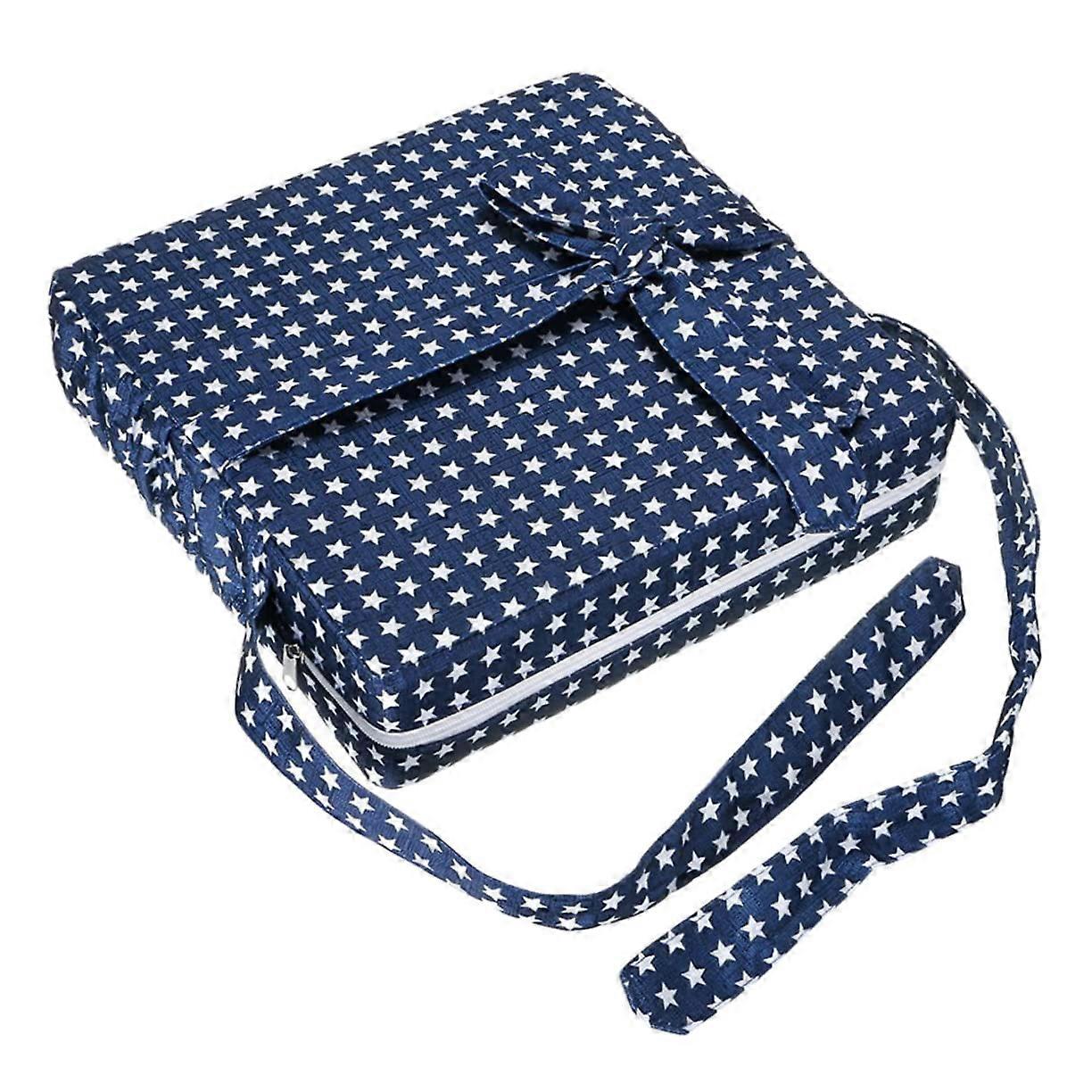Child Seat Cushion Stuhlerhöhungskissen Blue 32x32x8CM Kids Dining Seat Pad Chair Booster Cushion