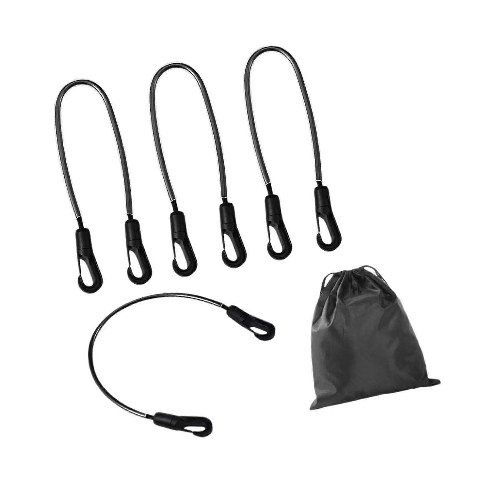 Pack of 4 Horse Ceiling Sheet Leg Straps Adjustable with Storage Bag Horse Lightweight Elastic Replacement