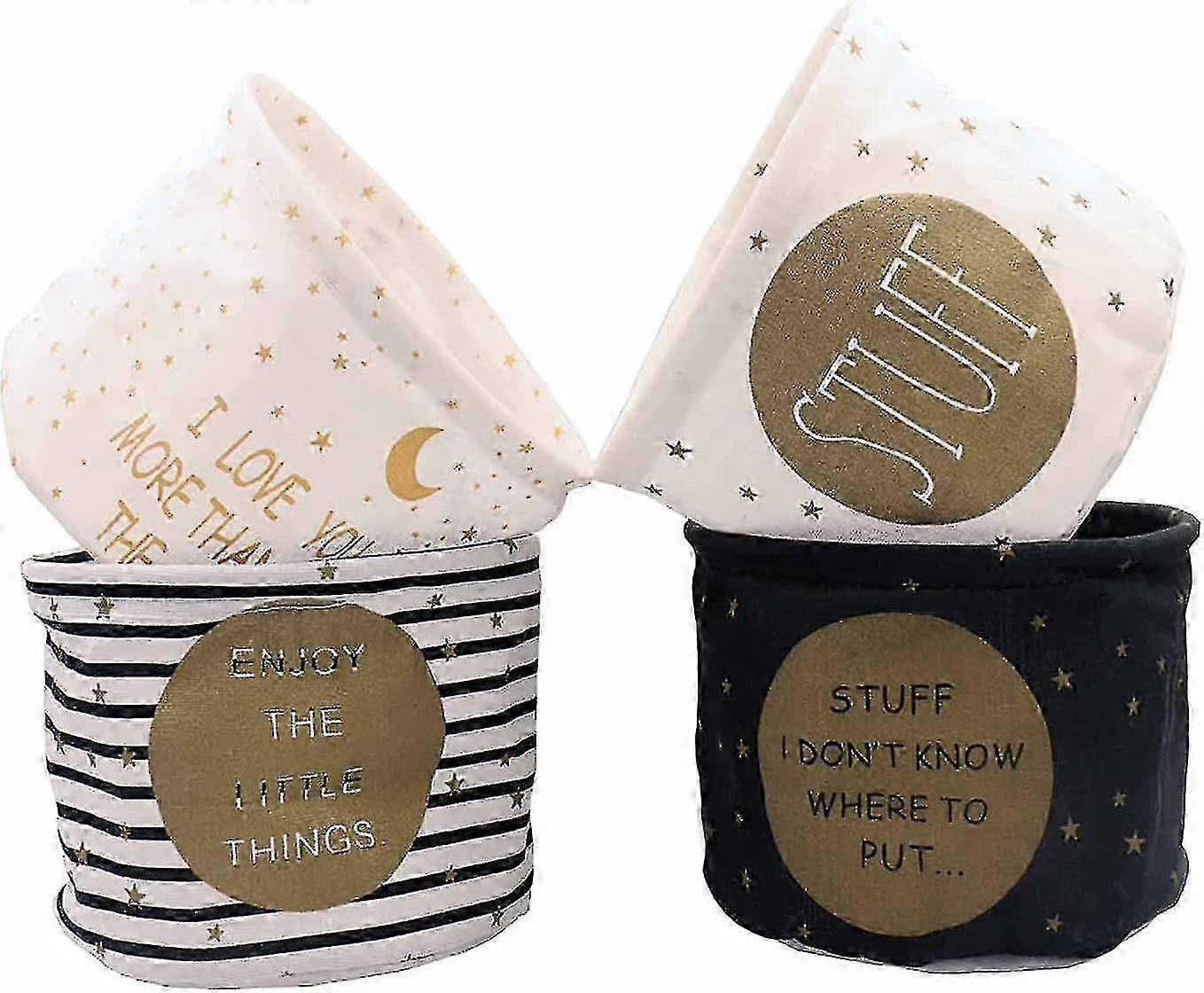 Storage box, foldable storage basket, waterproof storage box, small round storage set, 21 x 21 x 16 cm, 4 pieces