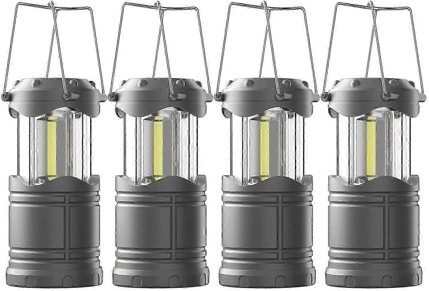 4-Piece Foldable Battery-Powered Camping Light Set