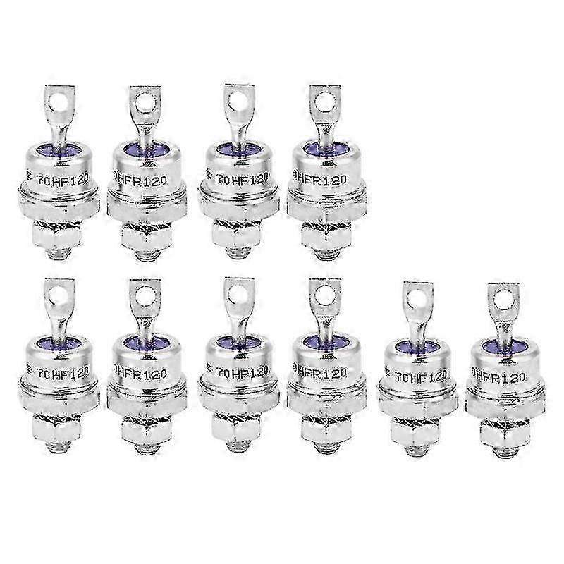 5Pairs Rectifier Diode Spiral 70HF120/70HFR120 70A 1200V High Power Rectifier Metal Stud Type Rectifier Diodes jn