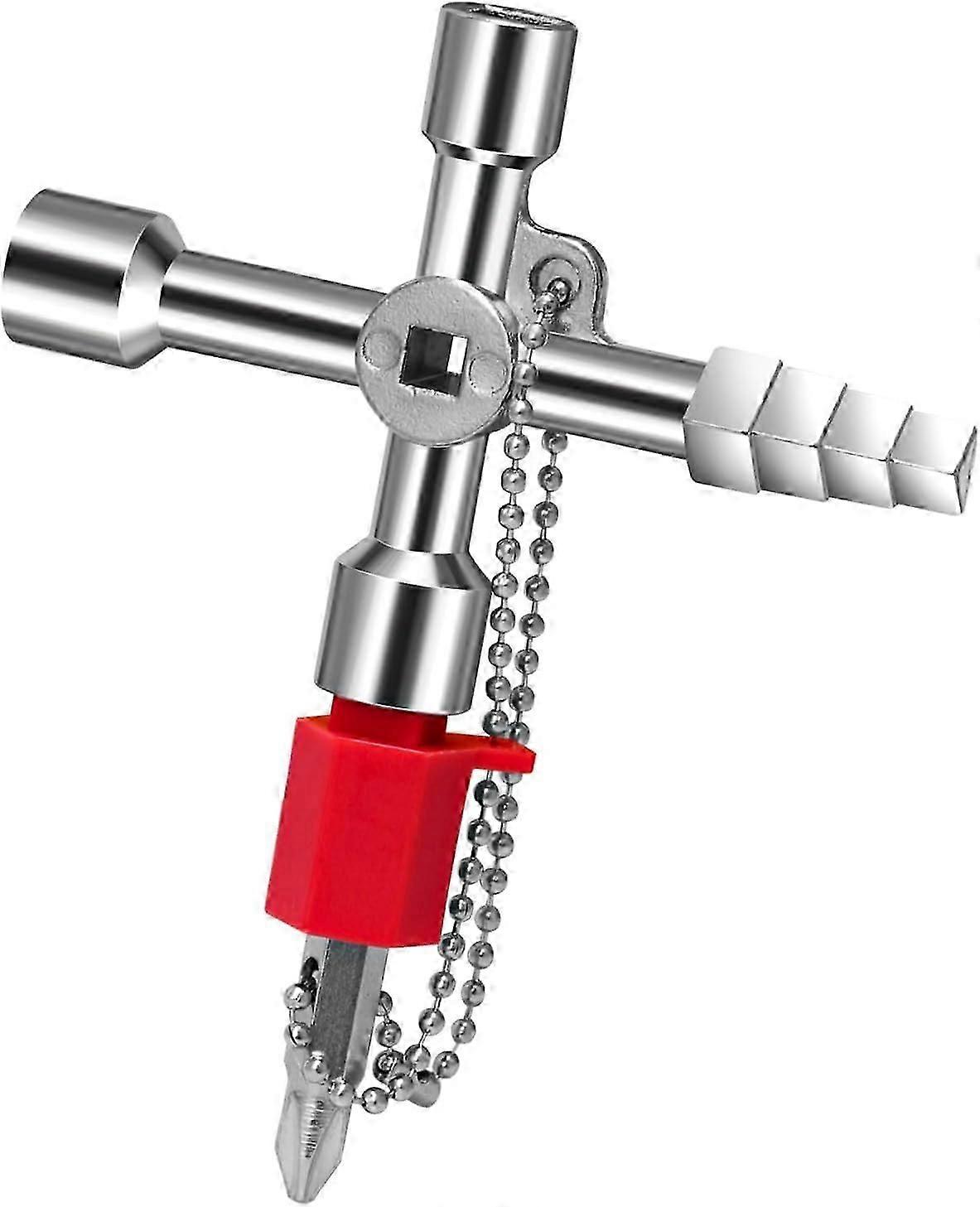 Universal Utility Key Meter Box Key Zinc Alloy Gas Key for Radiator Water and Electric Cupboard Cabinet Opening Keys