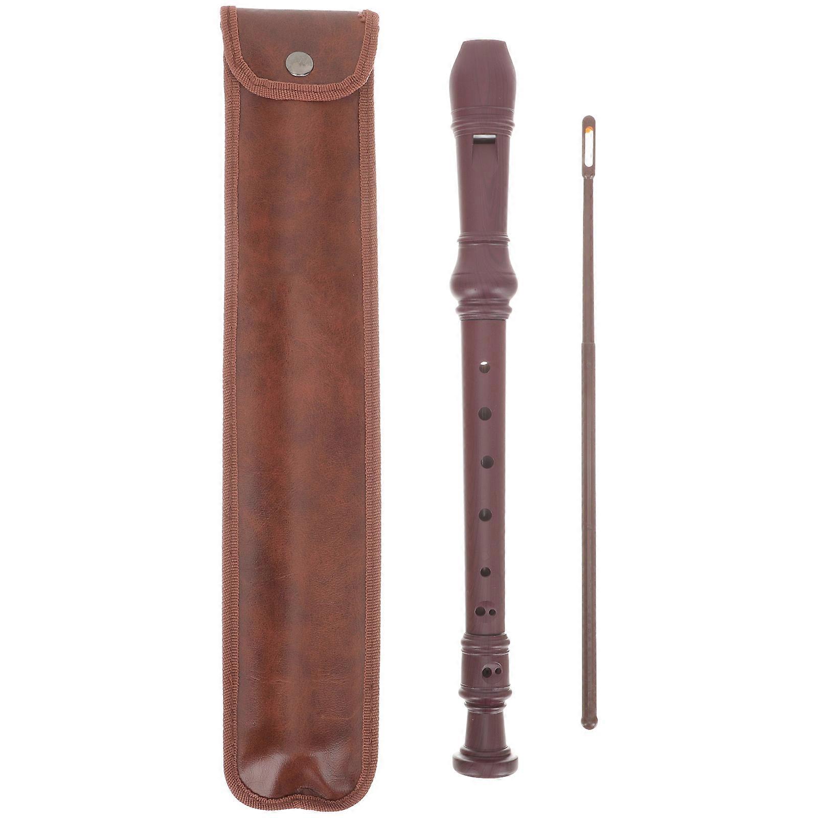 Instrument For Kids Soprano Recorder Cylindrical Shape ABS Material Music Education Early Learning 1Pack