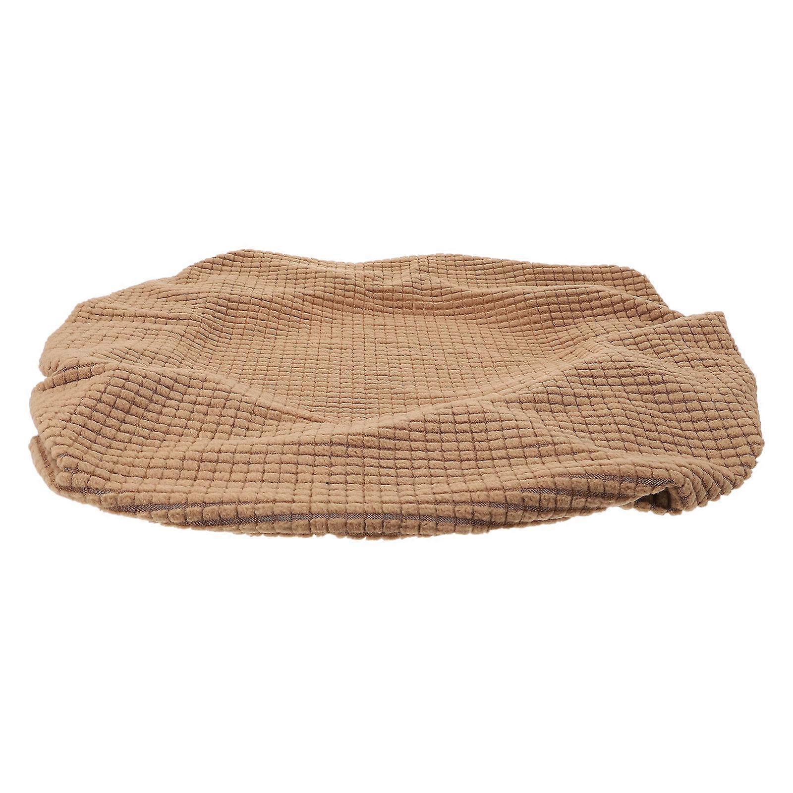 Brown Chair Seat Cover Elastic Protector for Chairs Made of Polyester Fits Most Single Person Cushion Easily