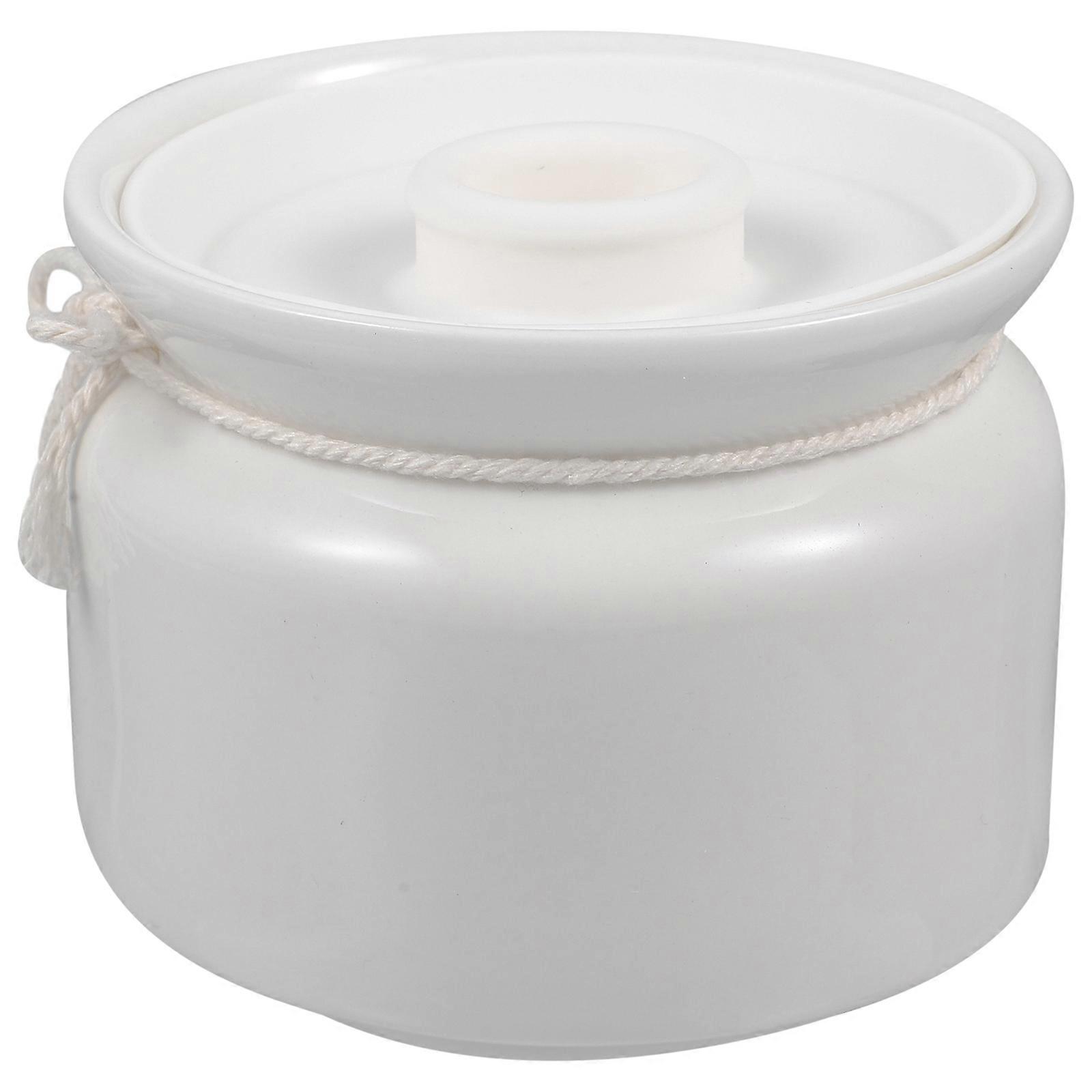 Kitchen Spice Jar Ceramic Container Jar Home Usage Airtight Jar 300ml Sealable 1Set