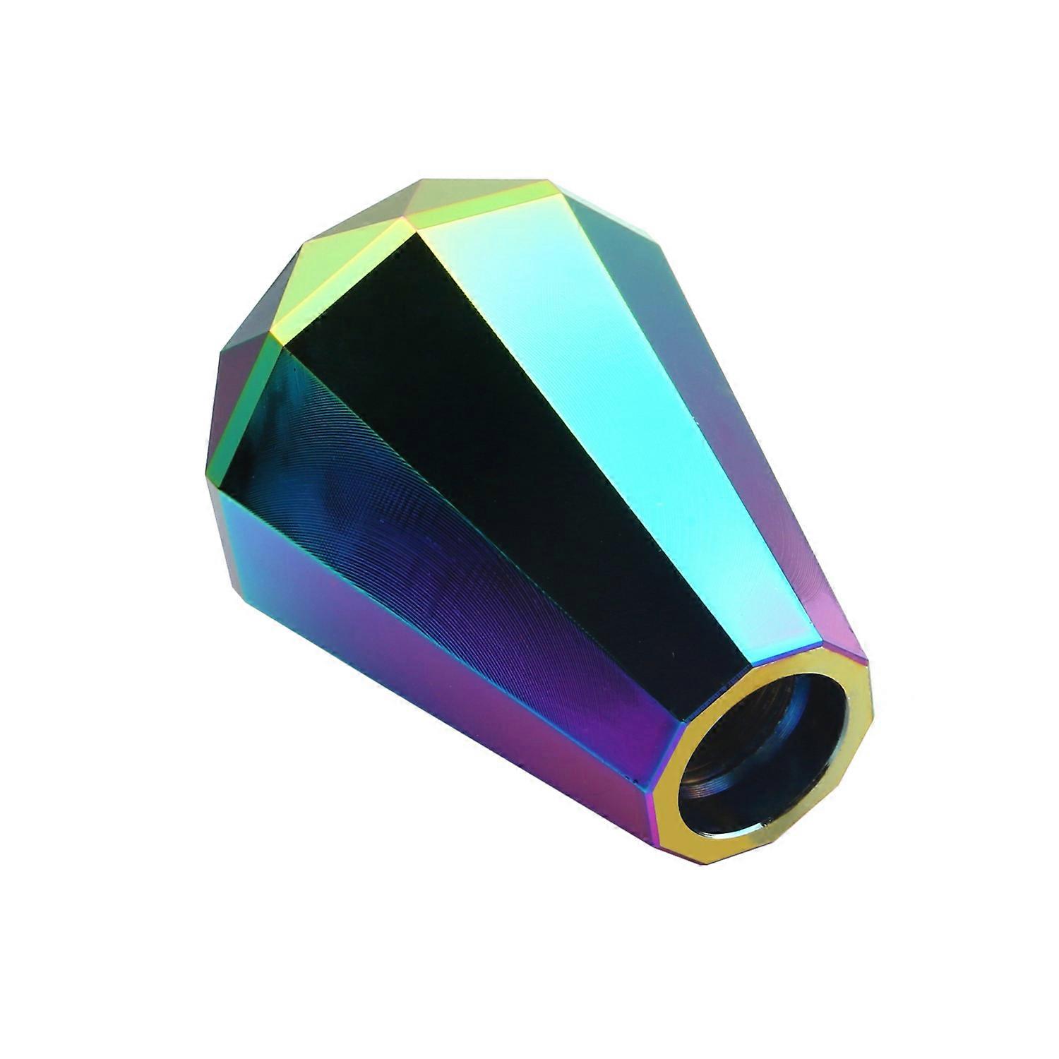 Universal Diamond Shape Gear Shift Knob fitment for Car Manual and Automatic Transmission Without Lock Button