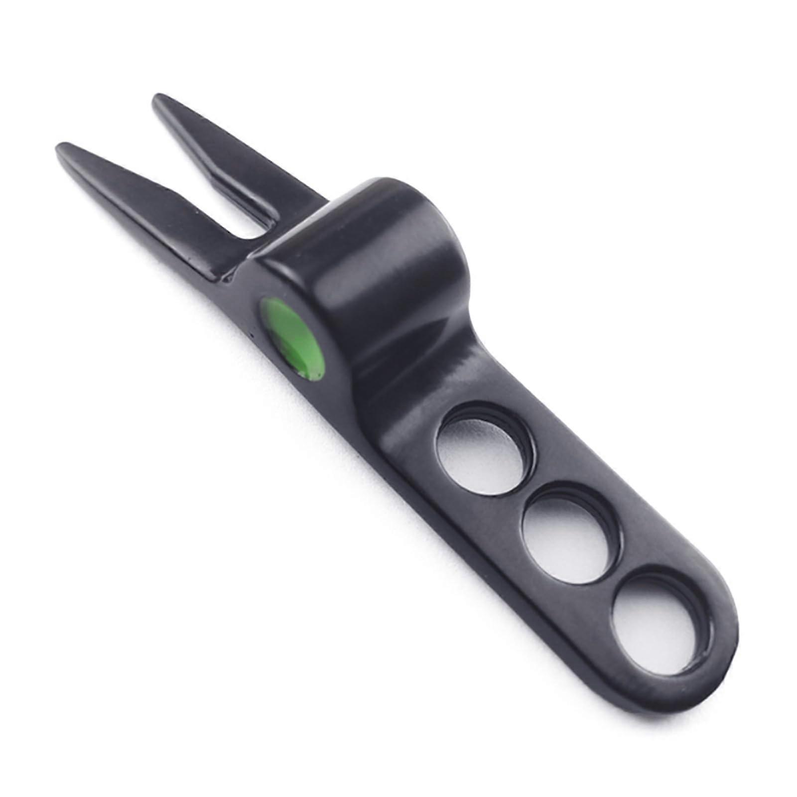 Golf ball fork pivots divot tool zinc alloy pitch forks lawn tool grooves cleaner putting green fork easy to use